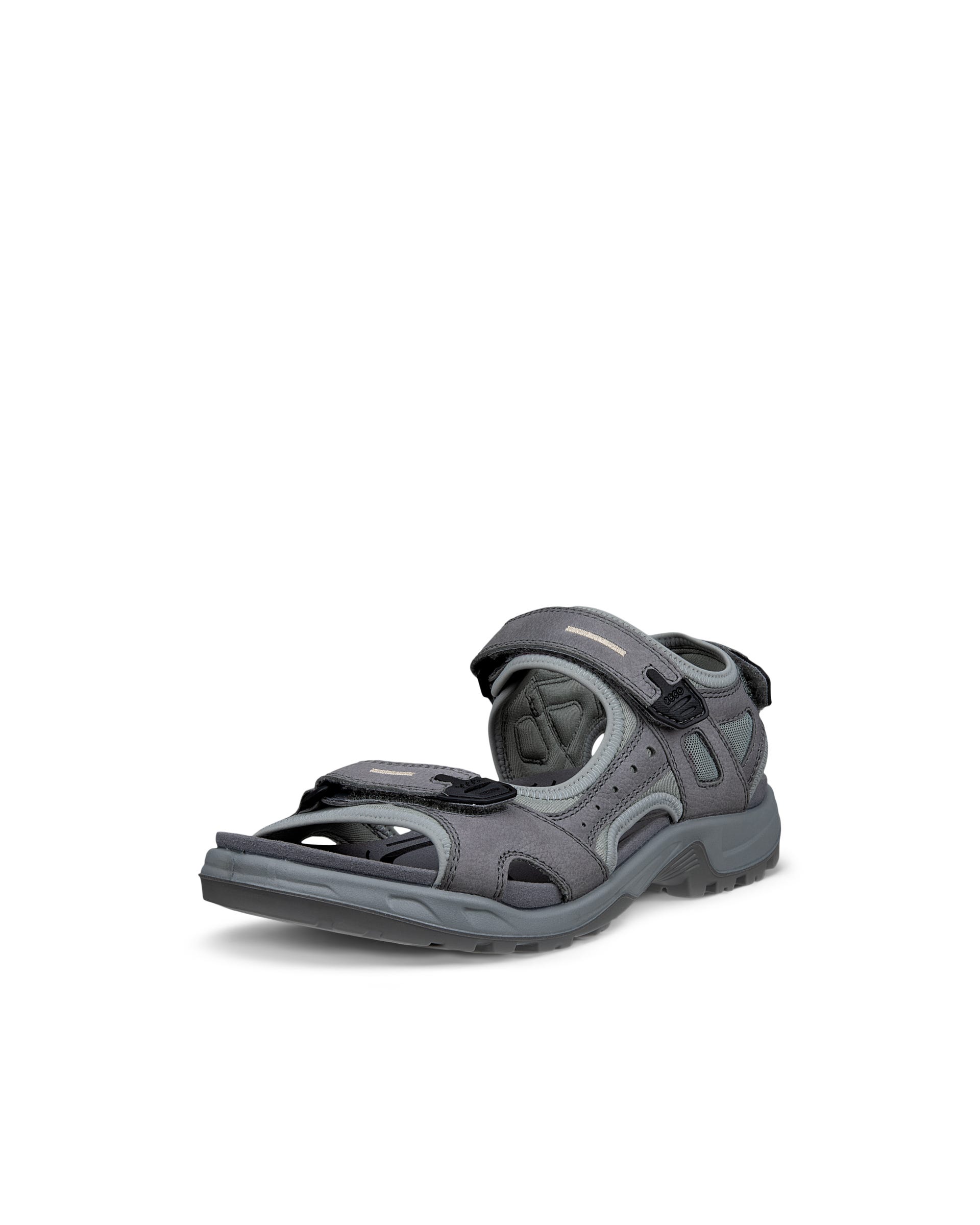 Men's ECCO® Offroad Nubuck Walking Sandal - Gray - Main