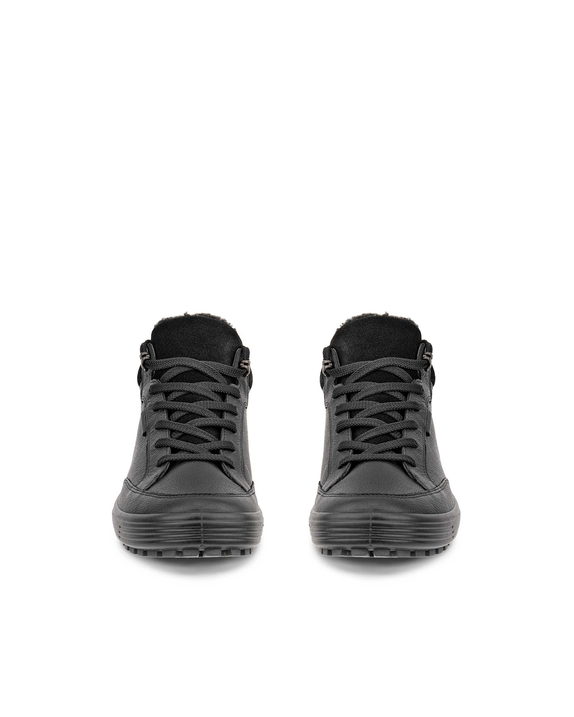 Women's ECCO® Soft 7 Tred Nubuck Gore-Tex Mid-Cut Boot - Black - Front pair