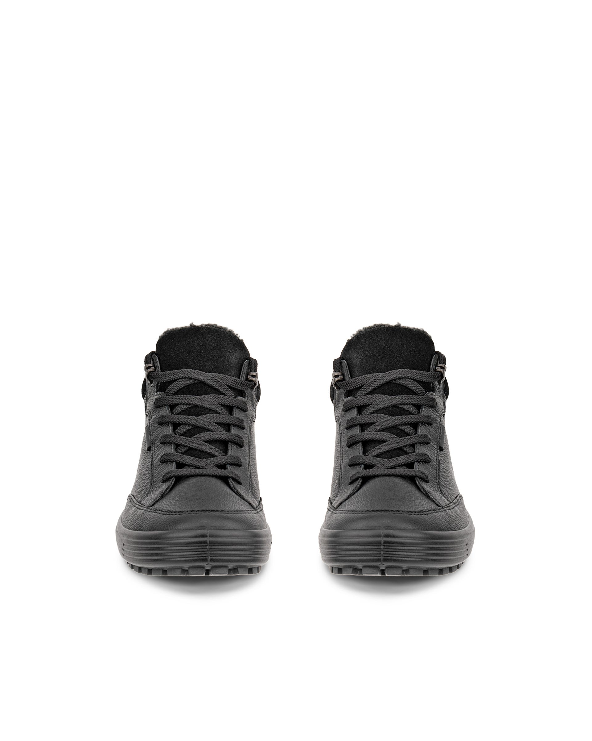 Women's ECCO® Soft 7 Tred Nubuck Gore-Tex Mid-Cut Boot - Black - Front pair