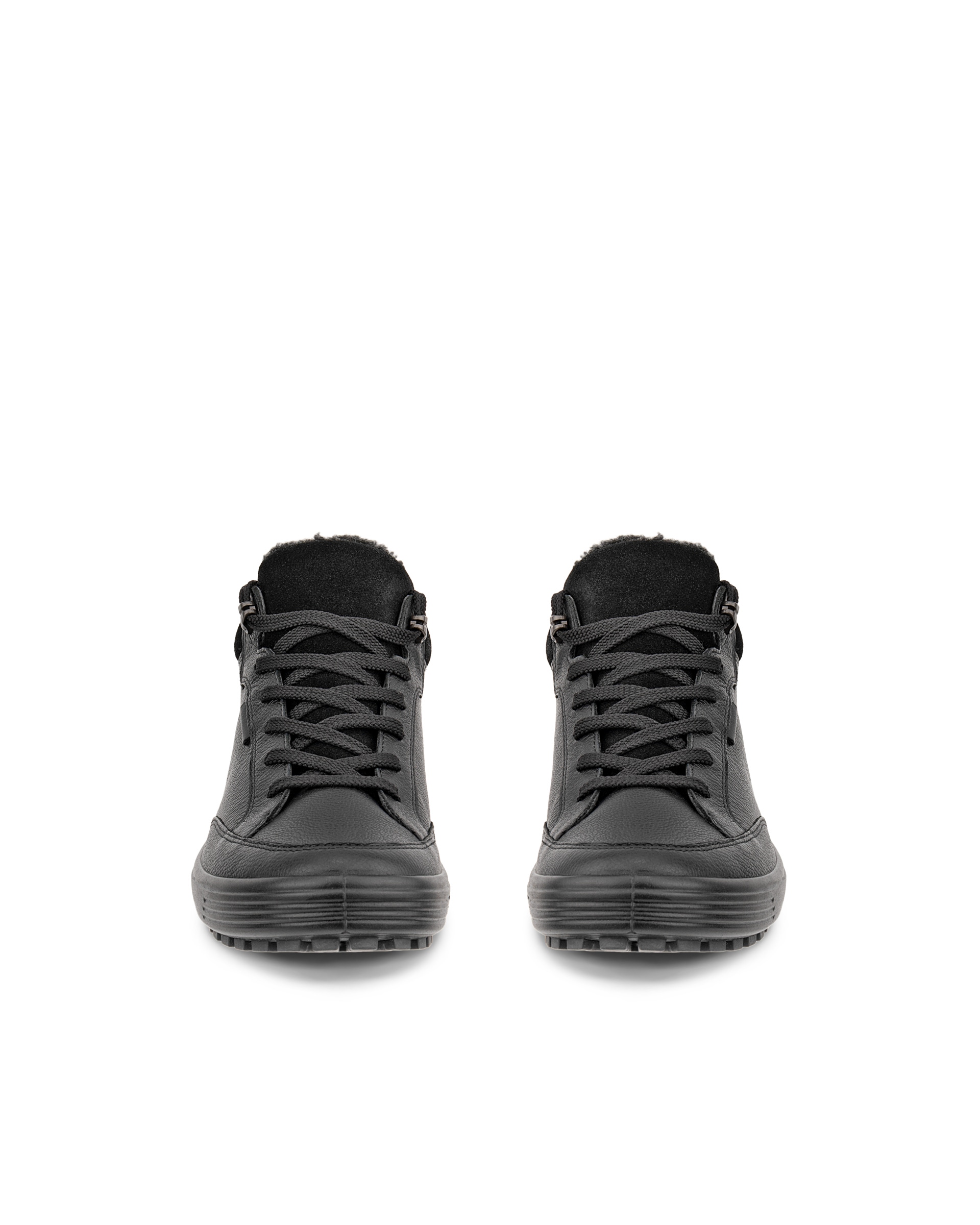 Women's ECCO® Soft 7 Tred Nubuck Gore-Tex Mid-Cut Boot - Black - Front pair