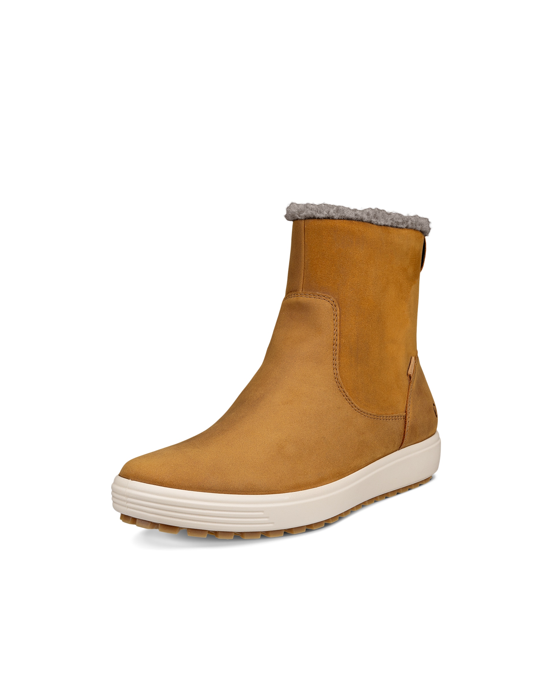 Women's ECCO® Soft 7 Tred Nubuck Mid-Cut Boot - Brown - Main
