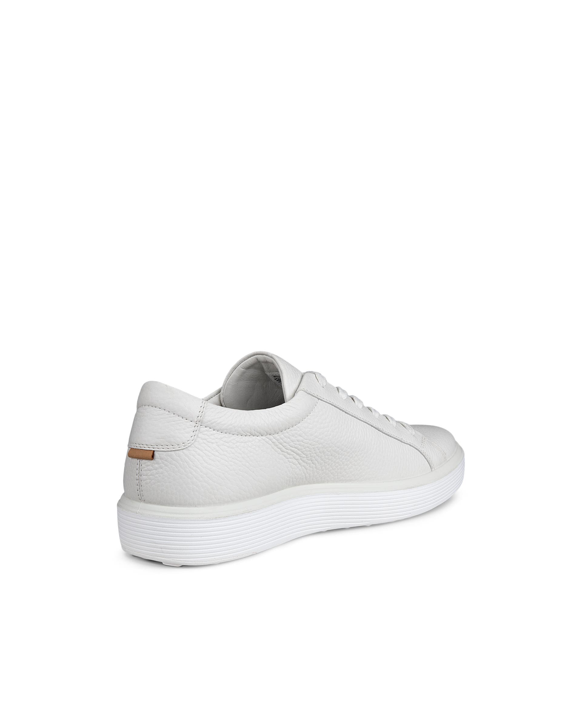 ECCO® Soft 60 baskets en cuir pour homme - Blanc - Back