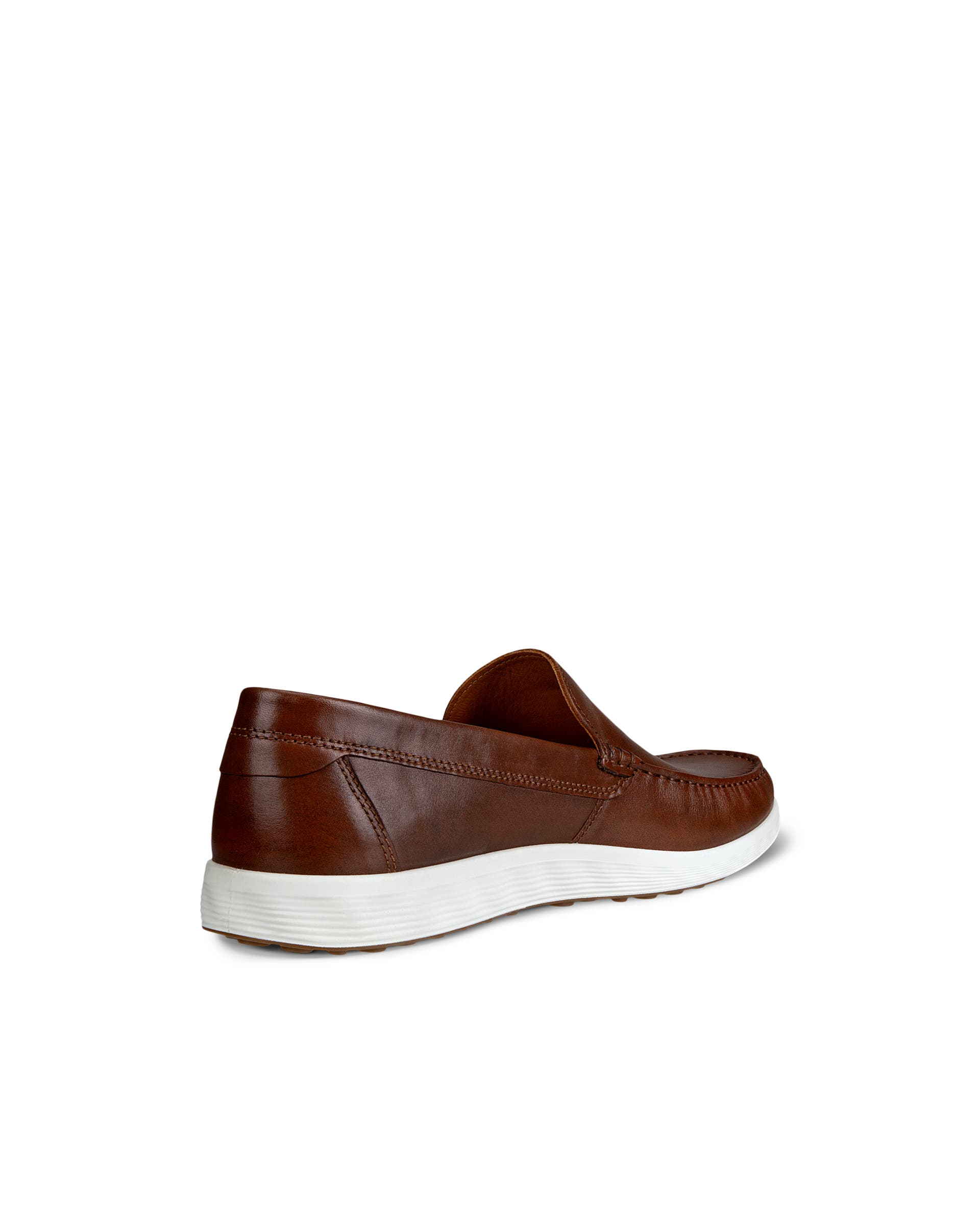 Men's ECCO® S Lite Moc Leather Moccasin - Brown - Back