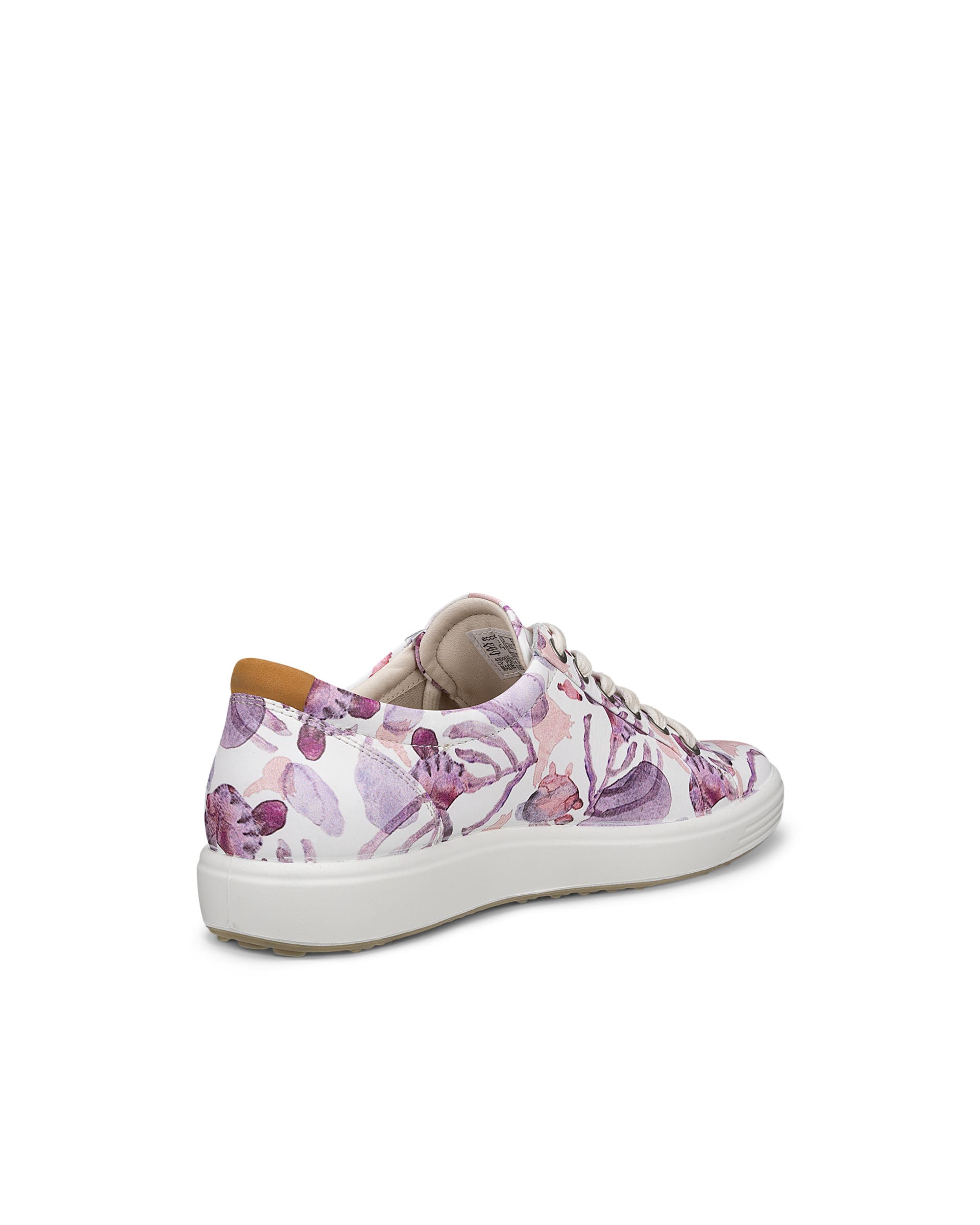 Women's ECCO® Soft 7 Leather Sneaker - Multicolor - Back