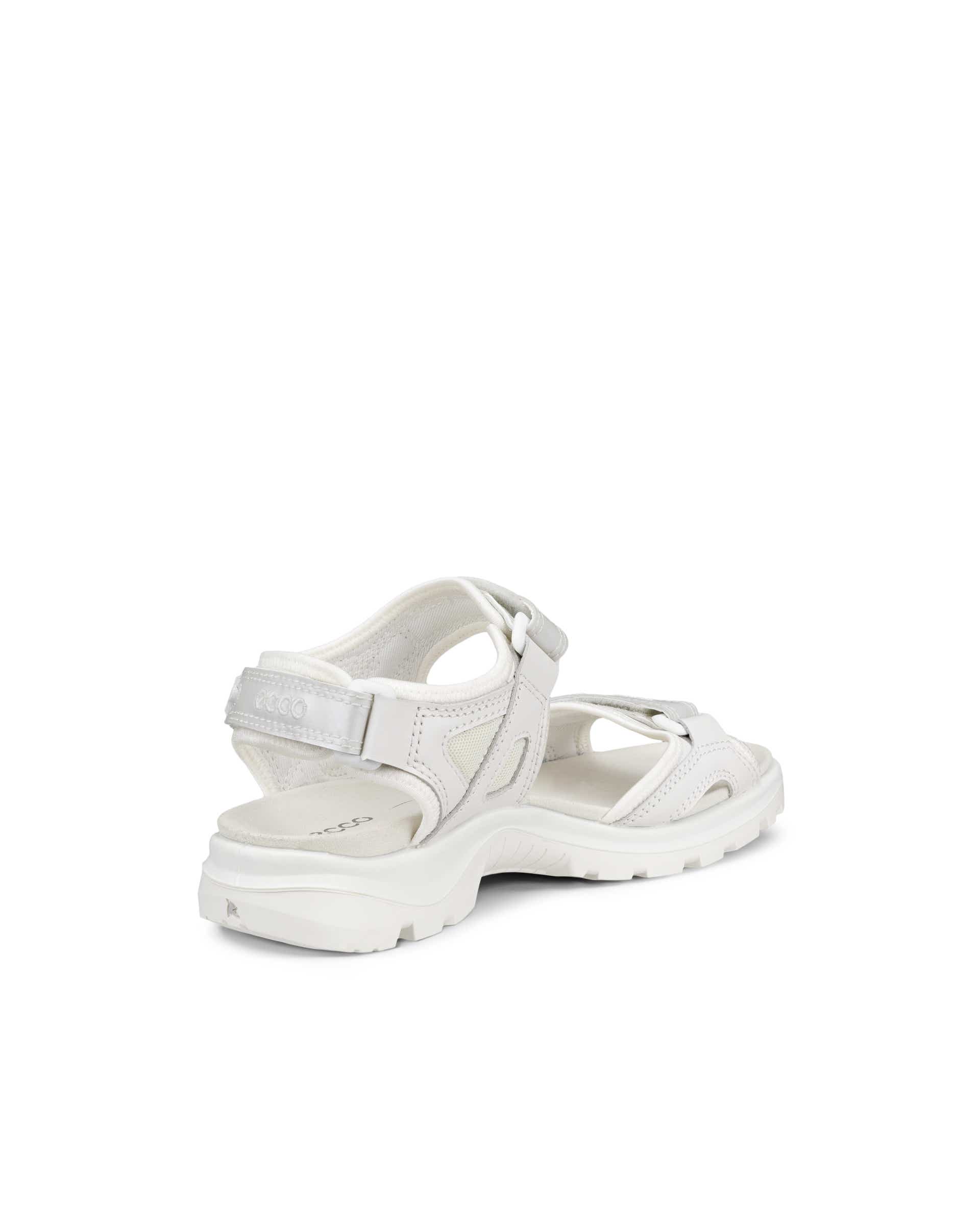 Women's ECCO® Offroad Leather Outdoor Sandal - White - Back