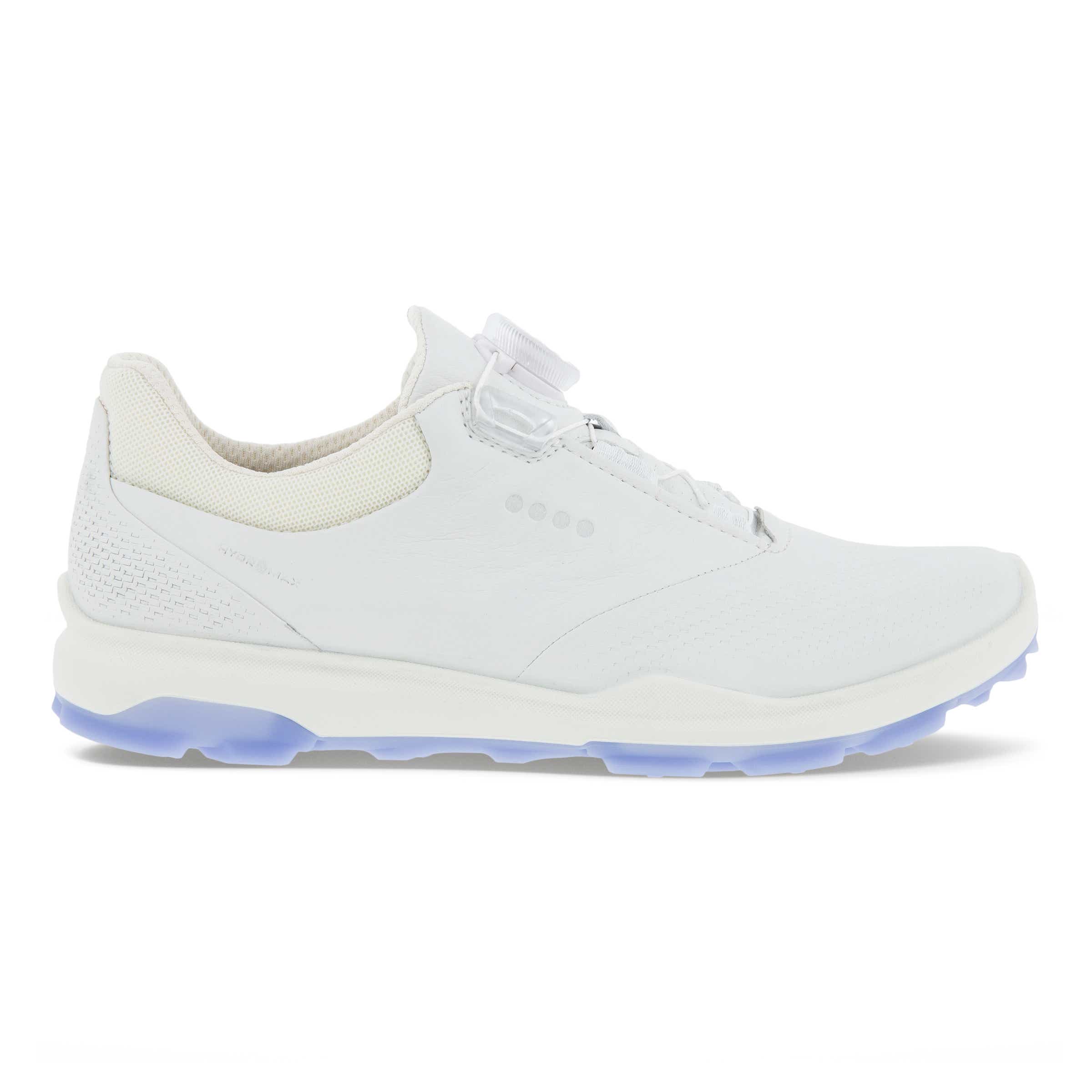 Ladies ECCO® Golf BIOM Hybrid 3 Leather Golf Shoe - White - Outside