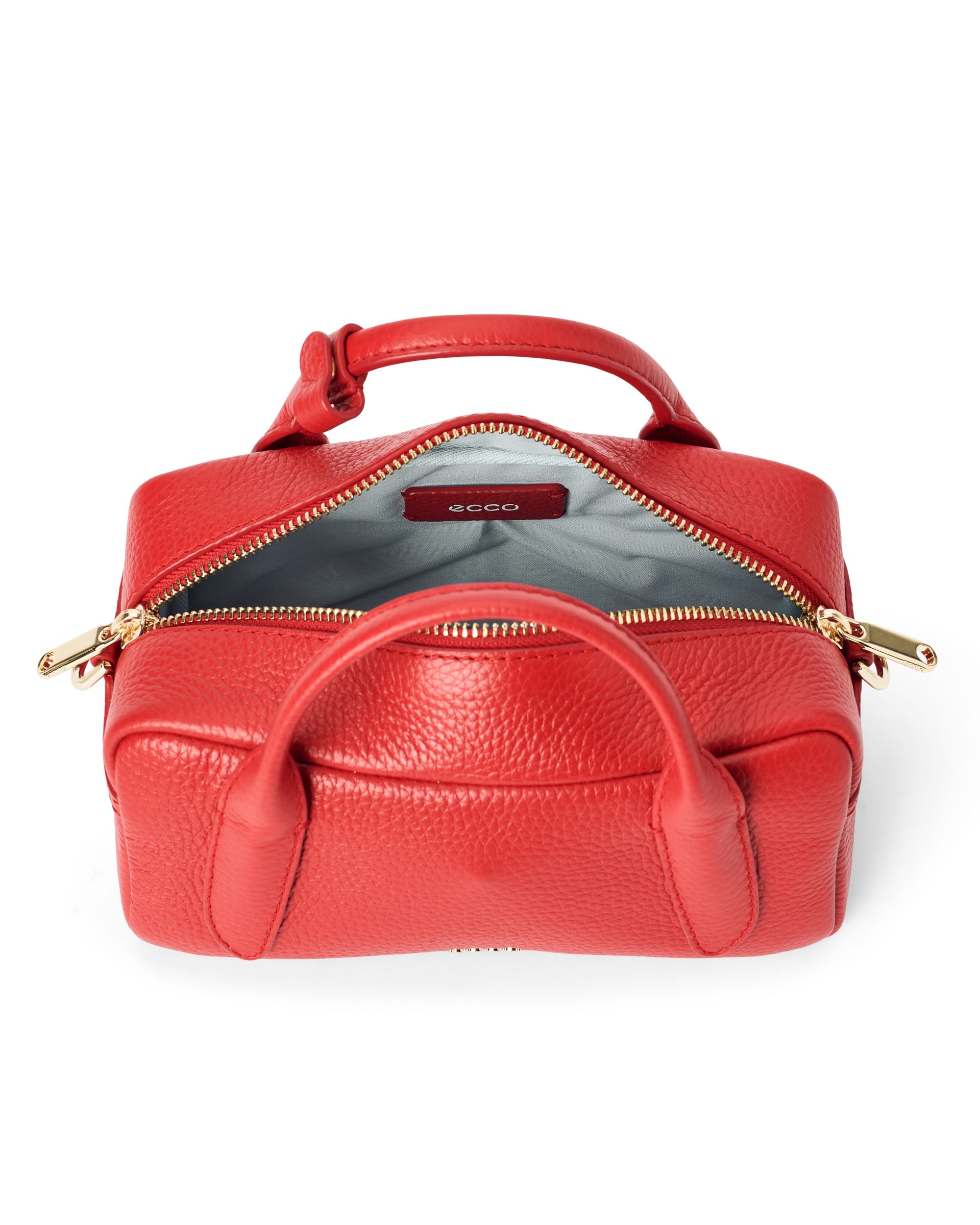 Ženski usnjena bowling torba ECCO® BOWLING BAG S - Rdeča - Main