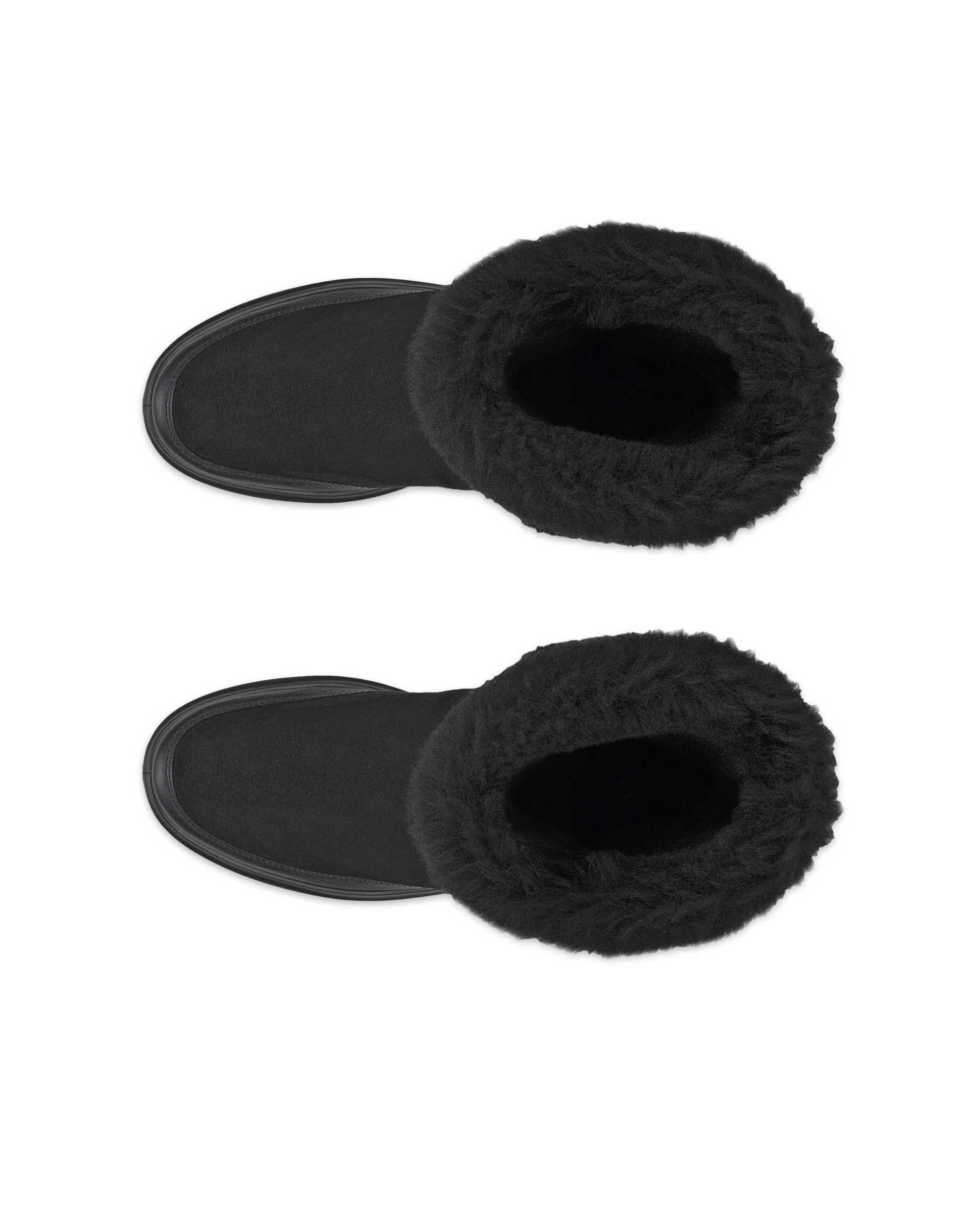 여성용 ECCO Nouvelle 스웨이드 겨울 부츠 - 블랙 - Top left pair