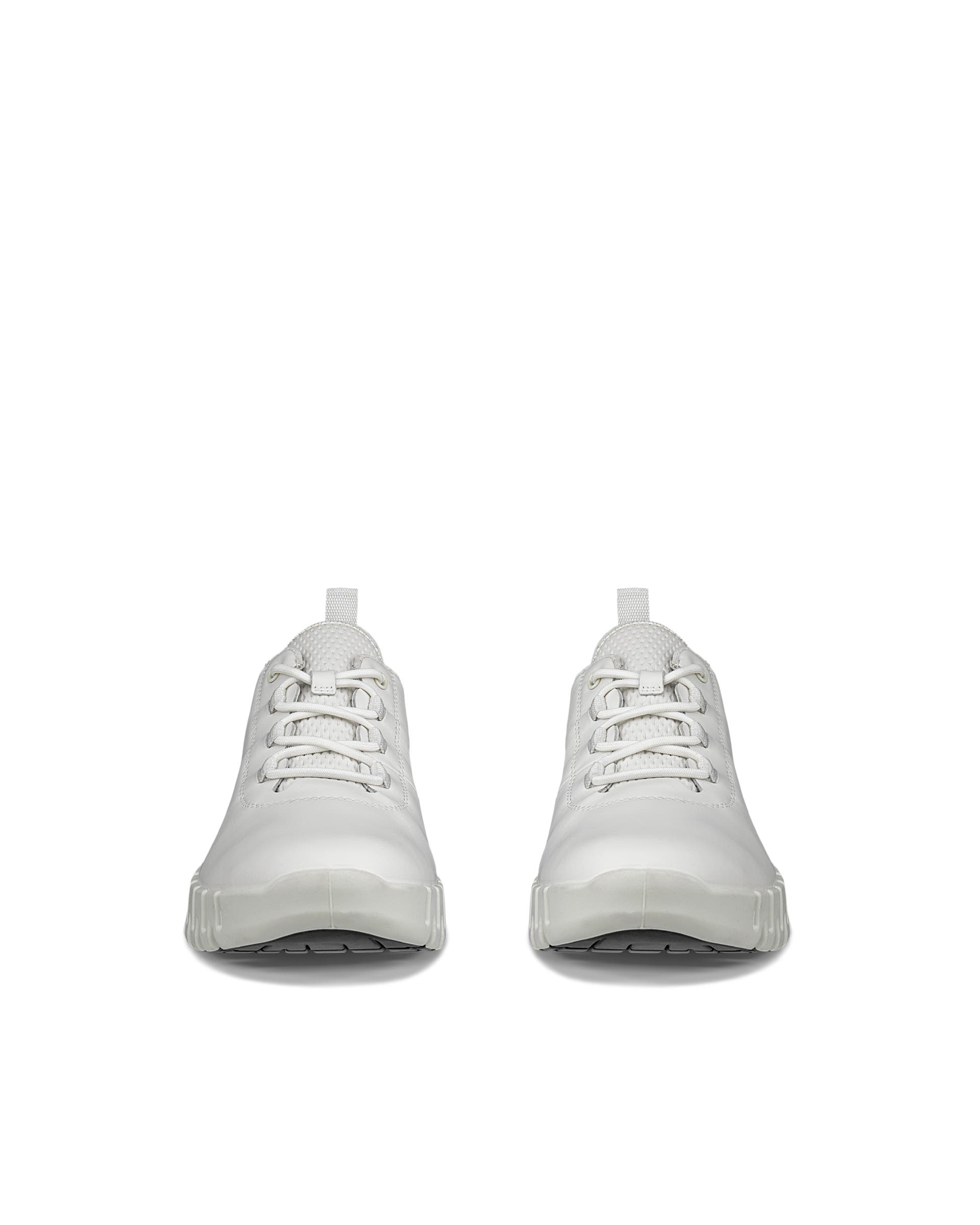 ECCO® Gruuv Dames leren sneaker - Wit - Front pair