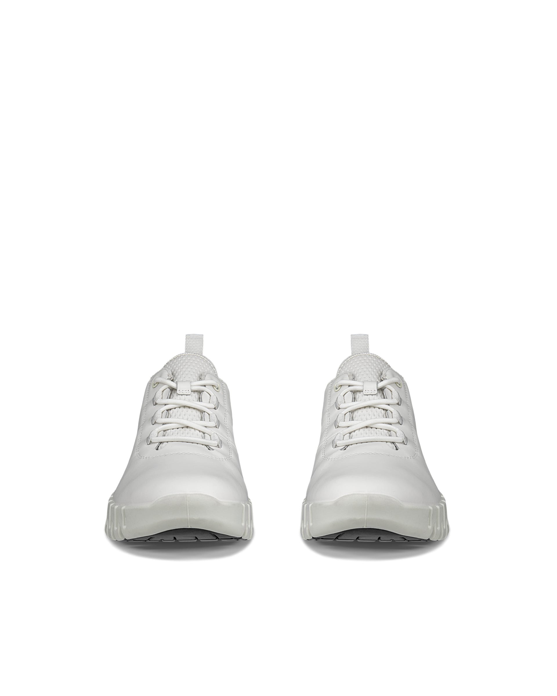 ECCO® Gruuv Dames leren sneaker - Wit - Front pair