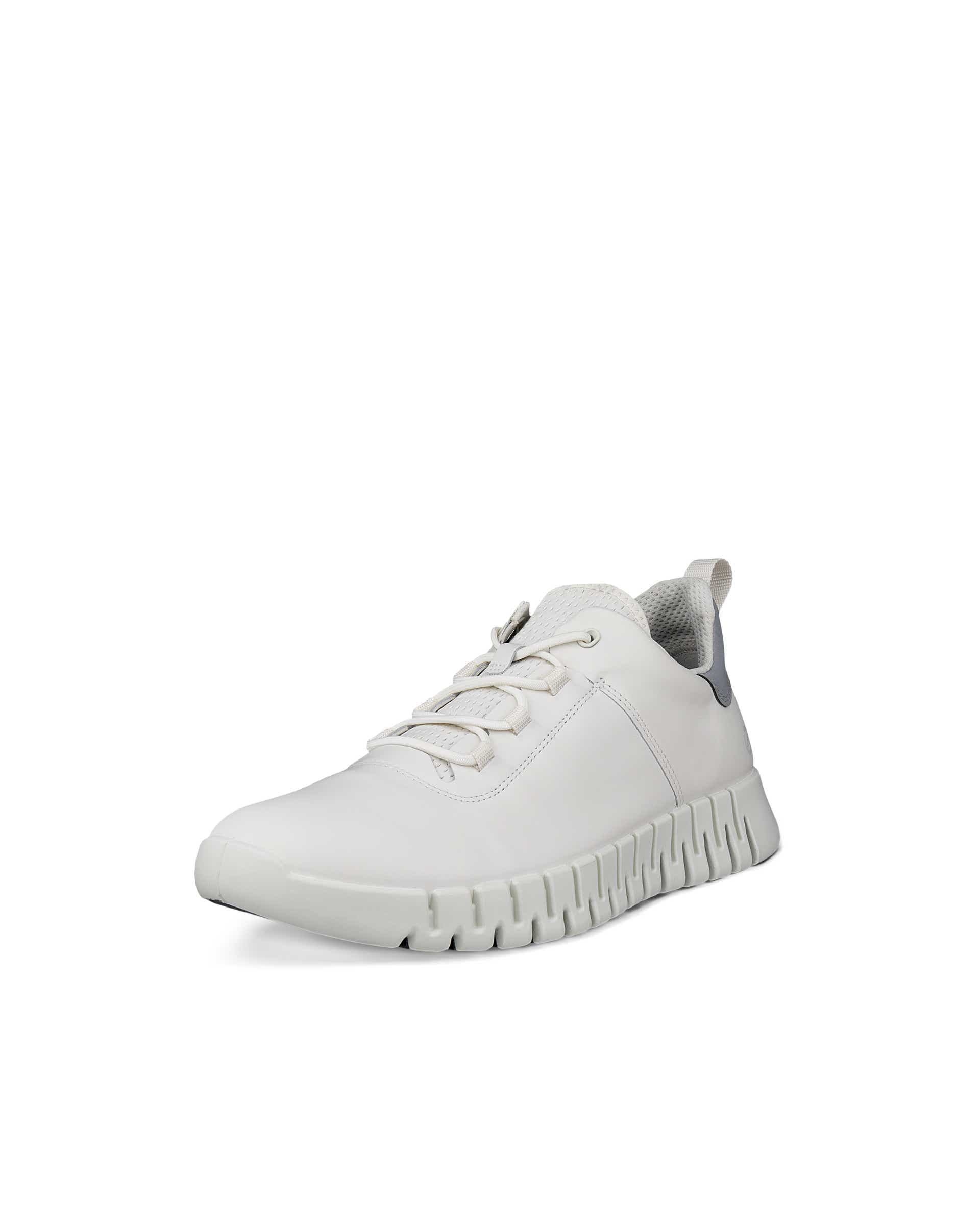 ECCO® Gruuv baskets en cuir pour homme - Blanc - Main