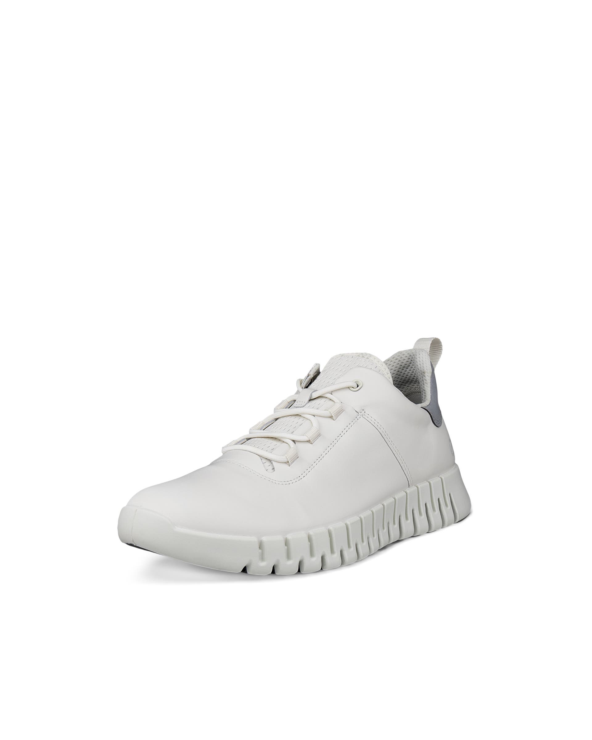 Men's ECCO® Gruuv Leather Sneaker - White - Main