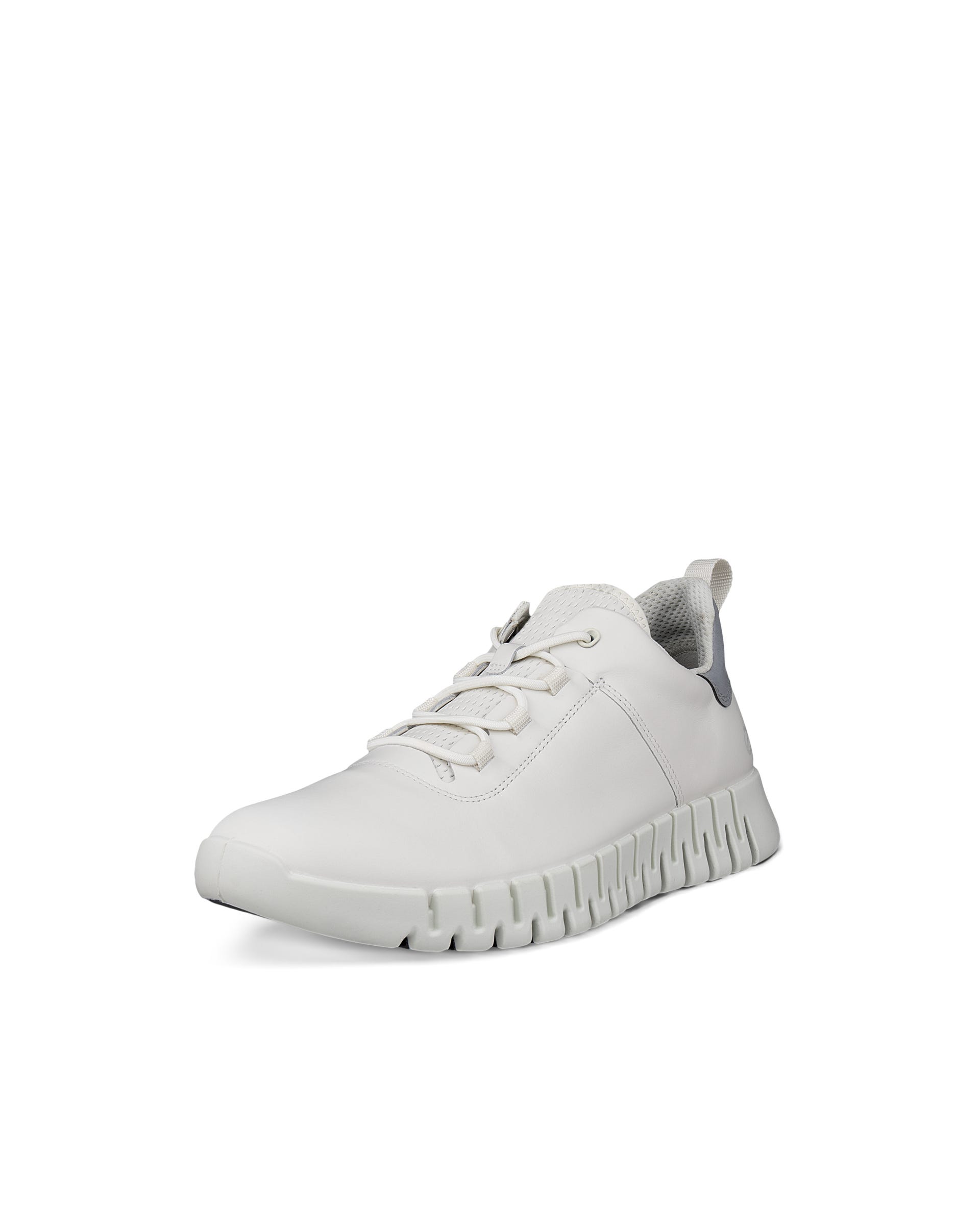Men's ECCO® Gruuv Leather Sneaker - White - Main