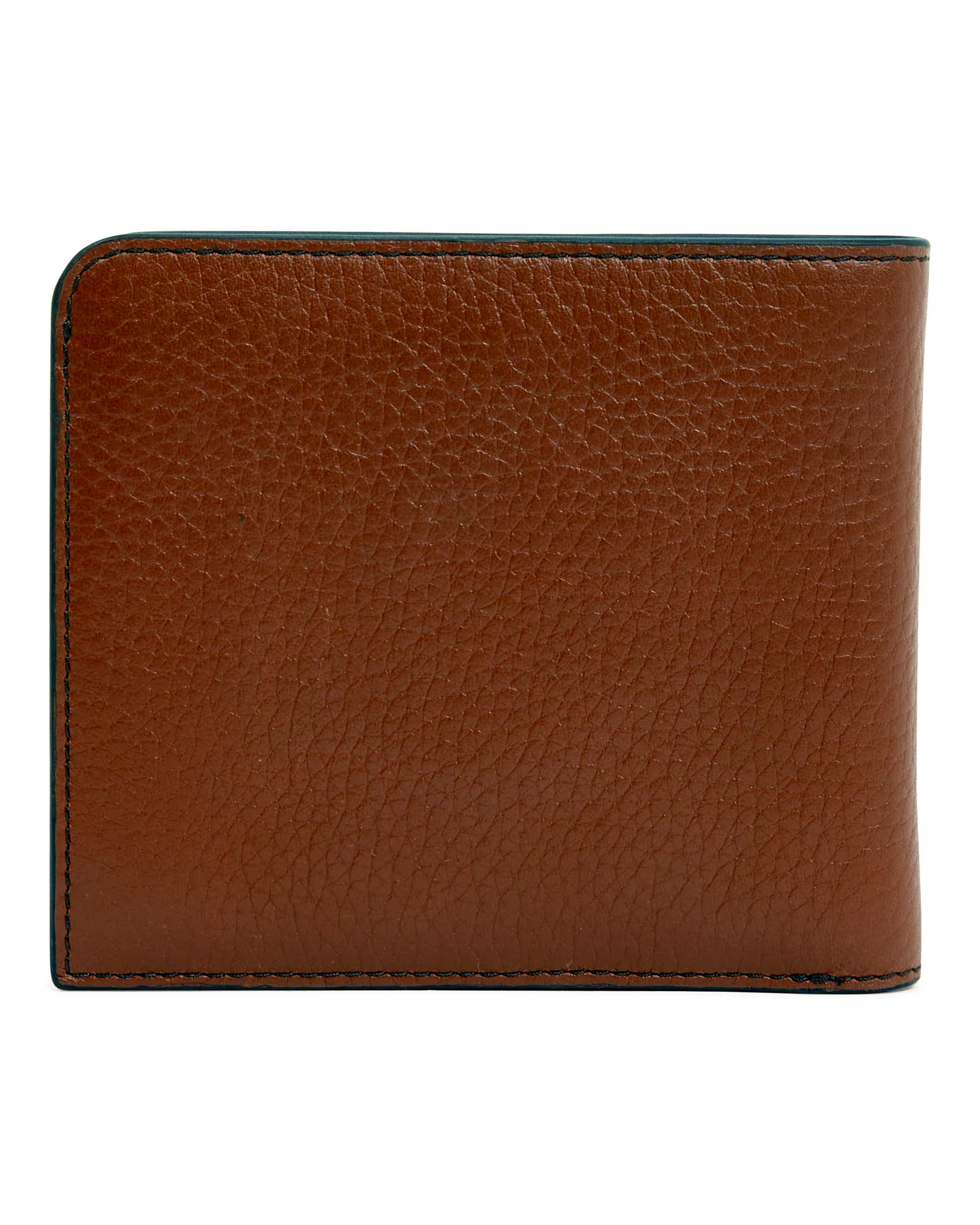 ECCO® Wallet Formal Billfold Small Leather Wallet - Brown - Back