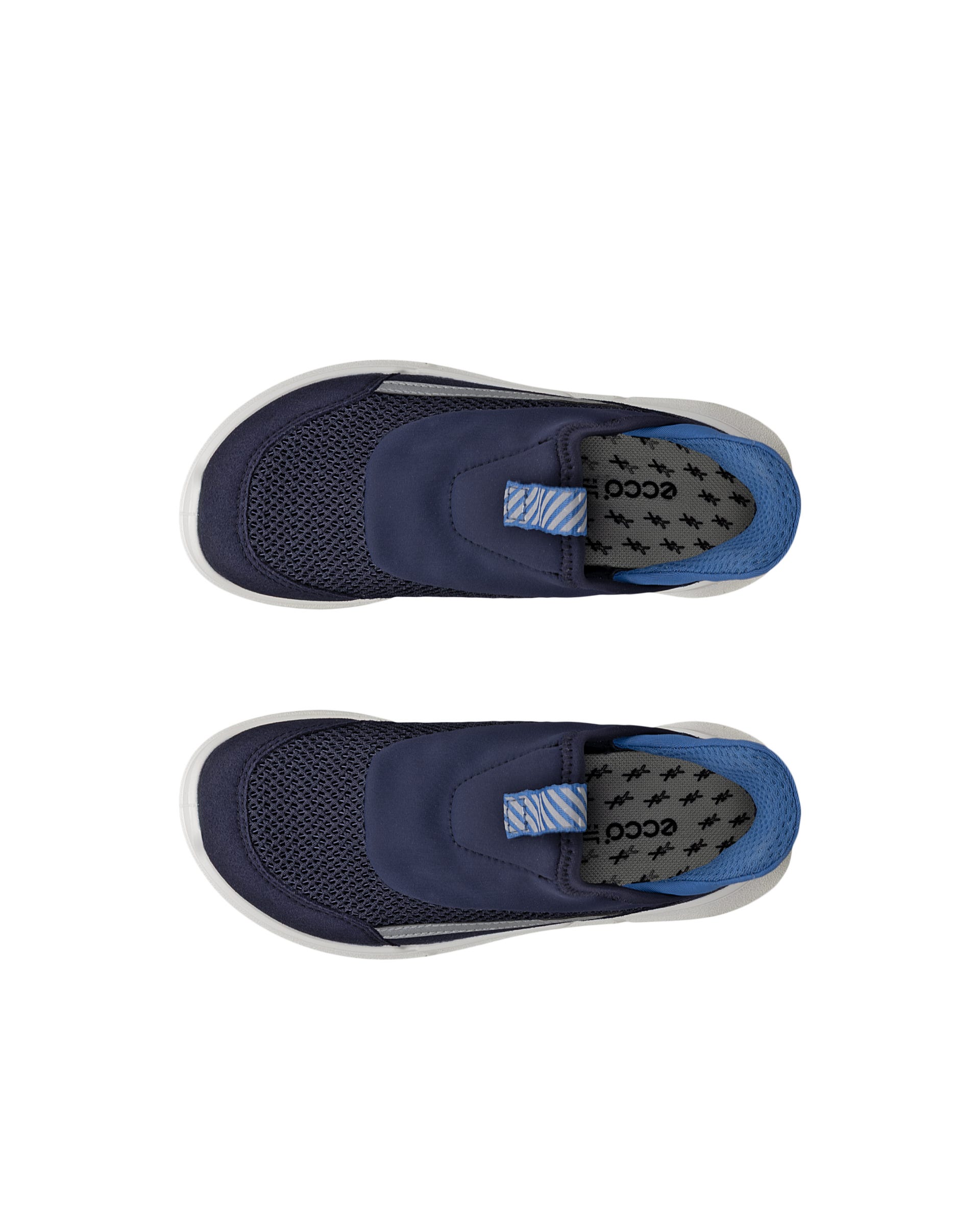 ECCO® BIOM 2.2 Kinder Slip-On-Sneaker aus Textil - Blau - Top left pair