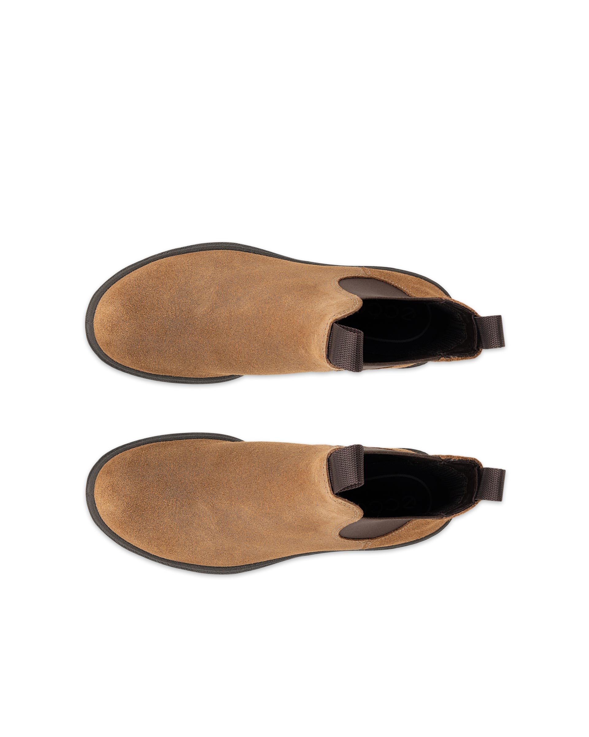 ECCO® Grainer ženske Chelsea čizme od brušene Kože - Smeđa - Top left pair