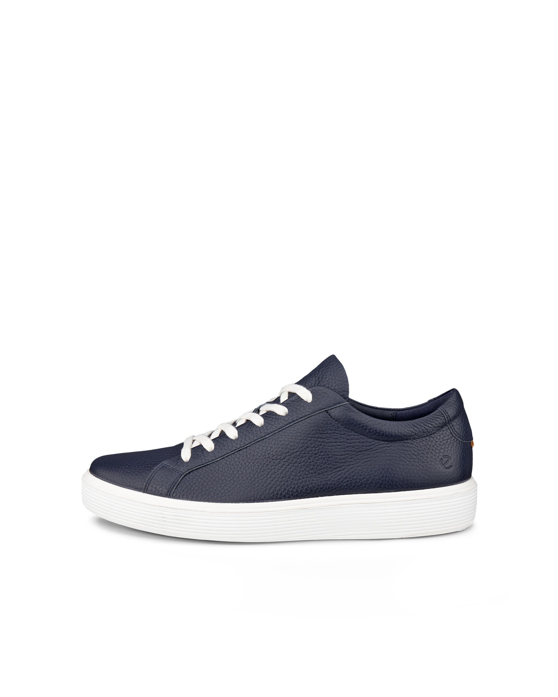 ECCO® Soft 60 baskets en cuir pour homme - Bleu - Outside