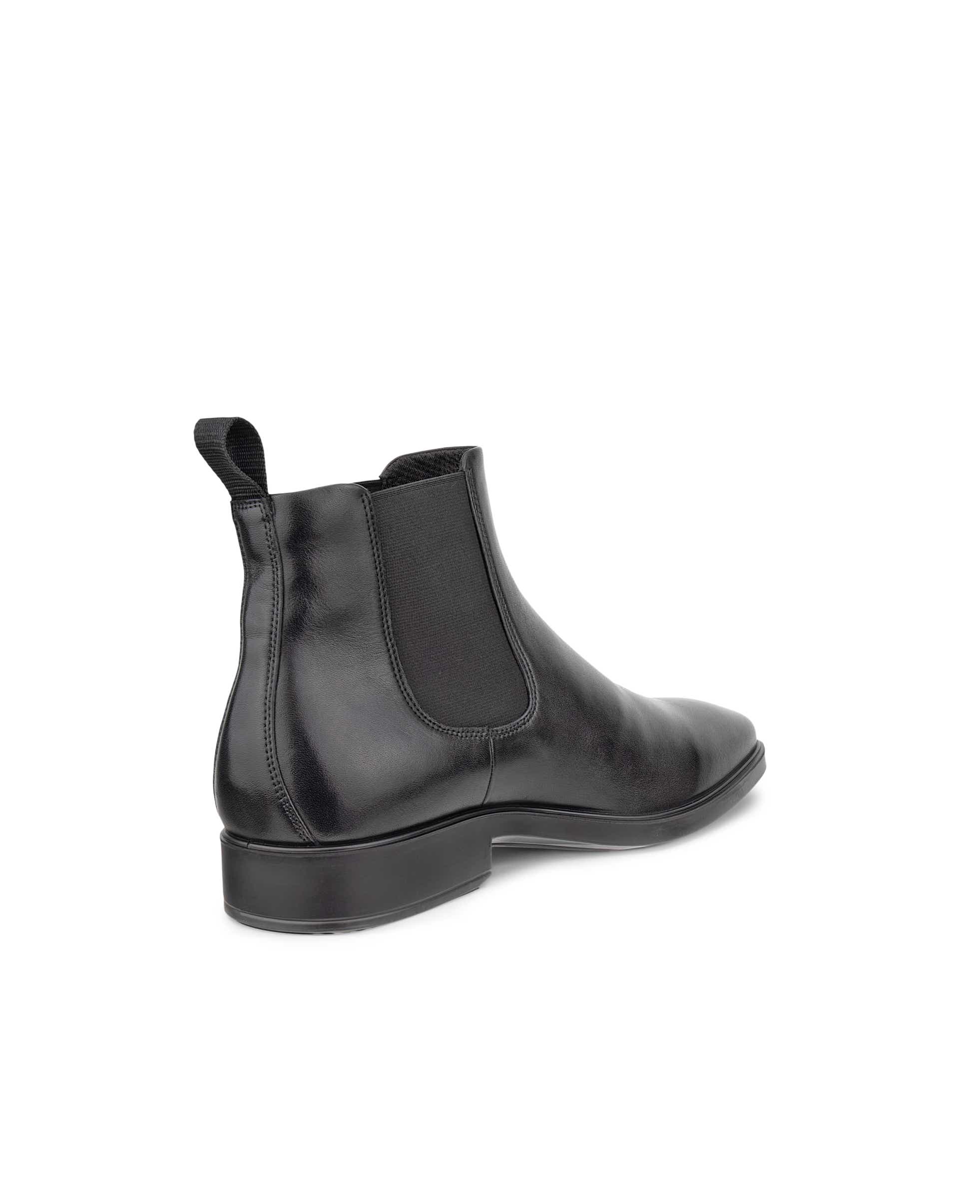 Men's ECCO® Metropole Milan Leather Chelsea Boot - Black - Back