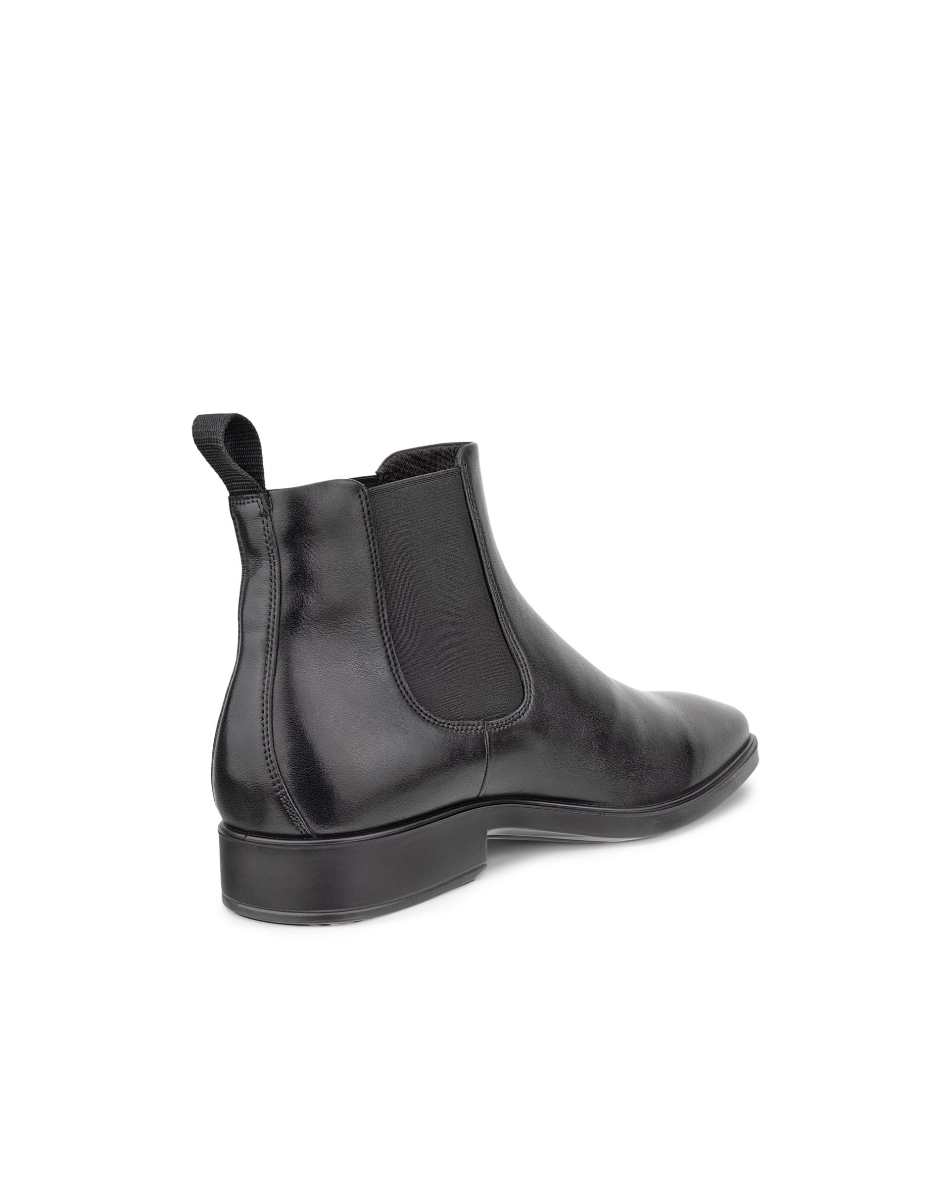 Men's ECCO® Metropole Milan Leather Chelsea Boot - Black - Back