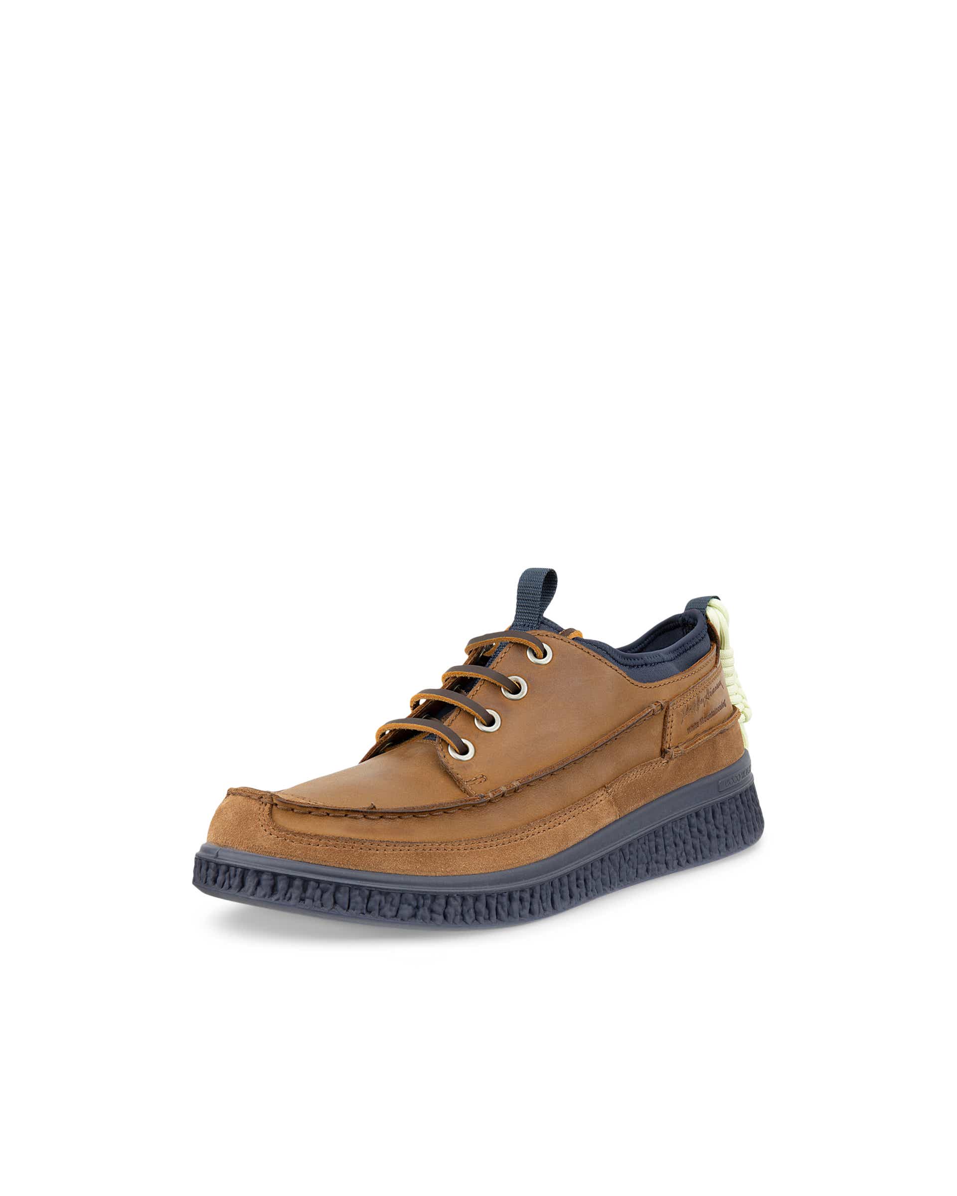 Męskie nubukowe buty z przeszyciem ECCO® WALKER 3.0 - Brązowy - Main