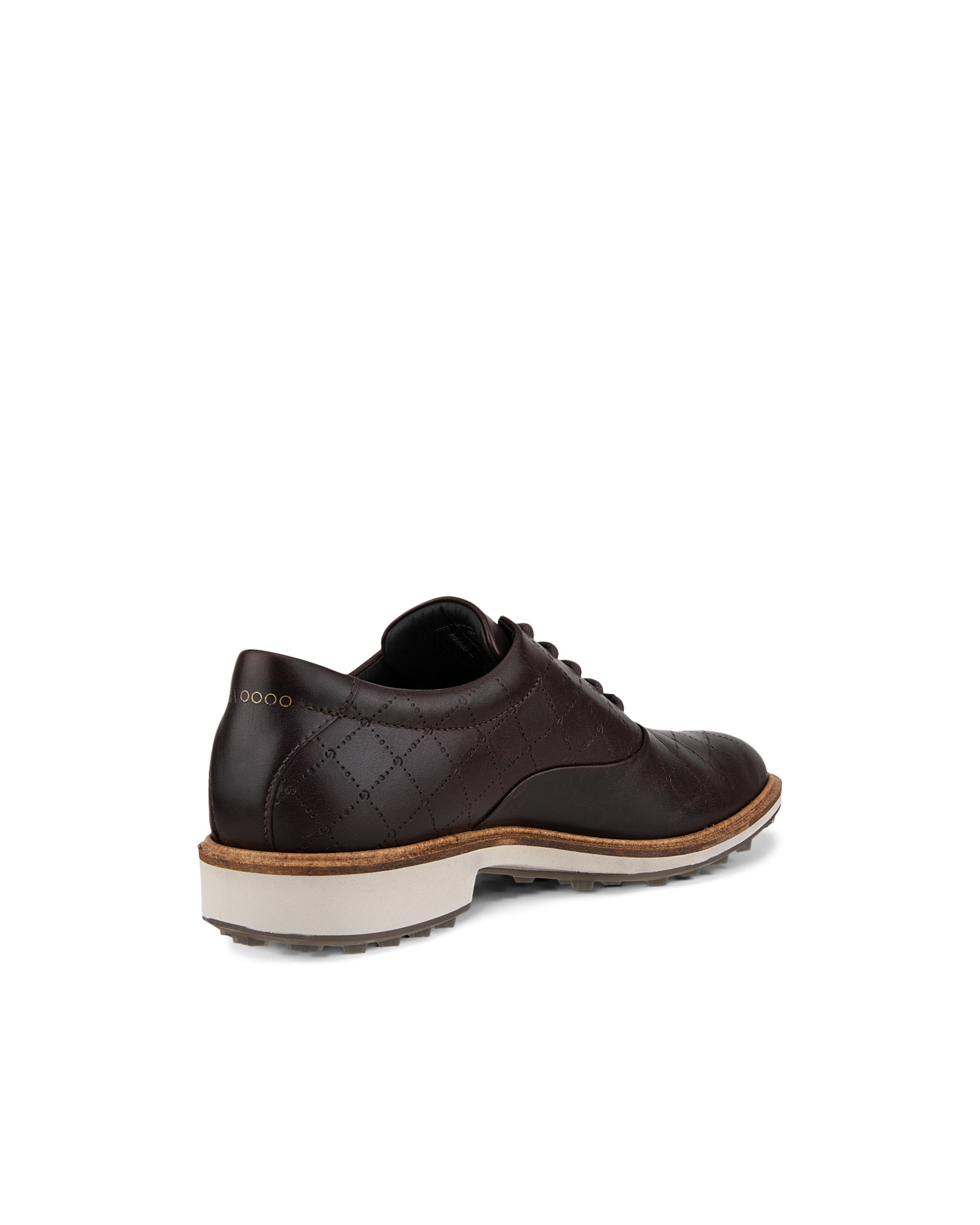 ECCO Golf Classic Hybrid メンズ レザーゴルフシューズ - ブラウン - Back
