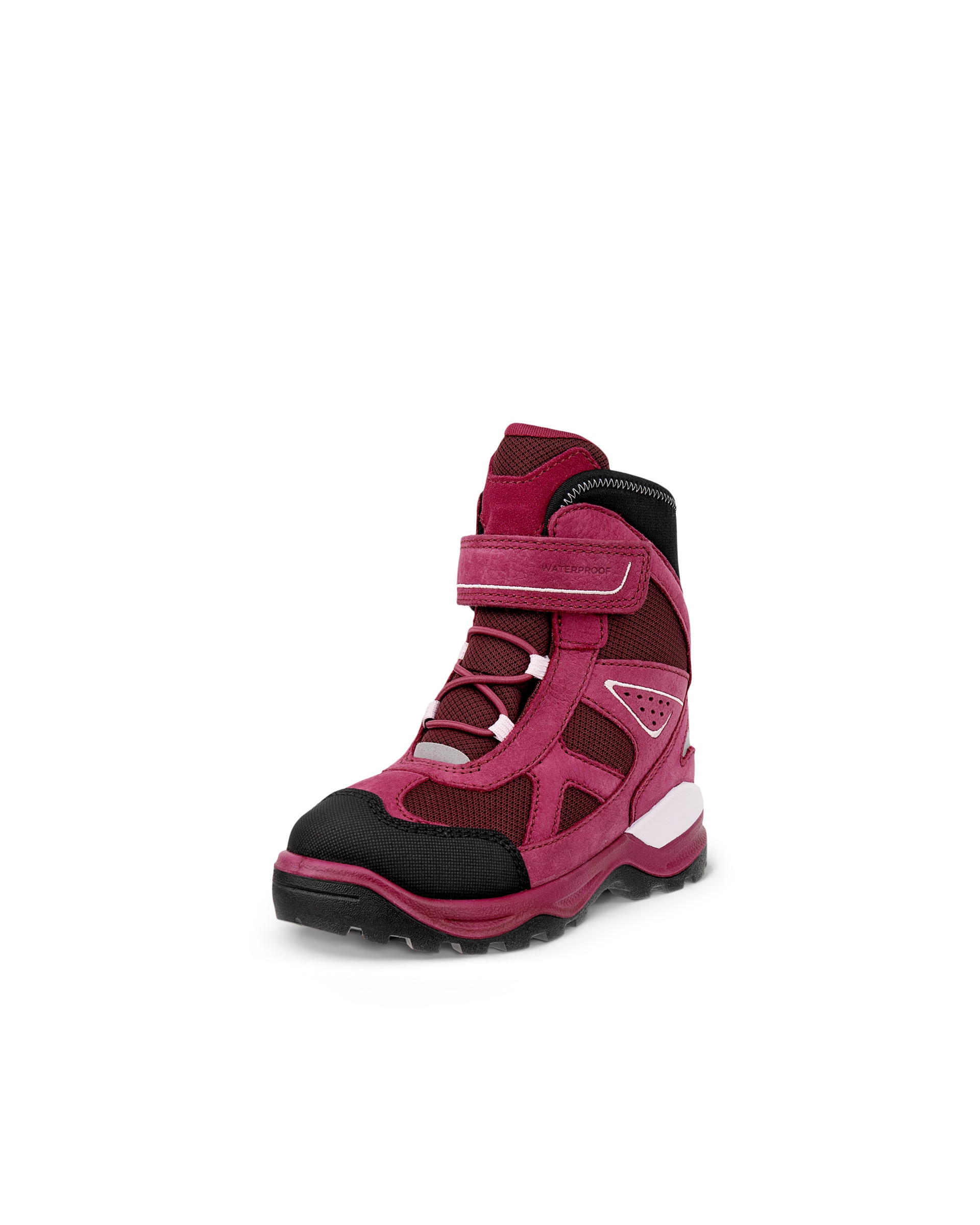 ECCO® SNOW MOUNTAIN bottes d'hiver imperméable en nubuck pour enfant - Rouge - Main