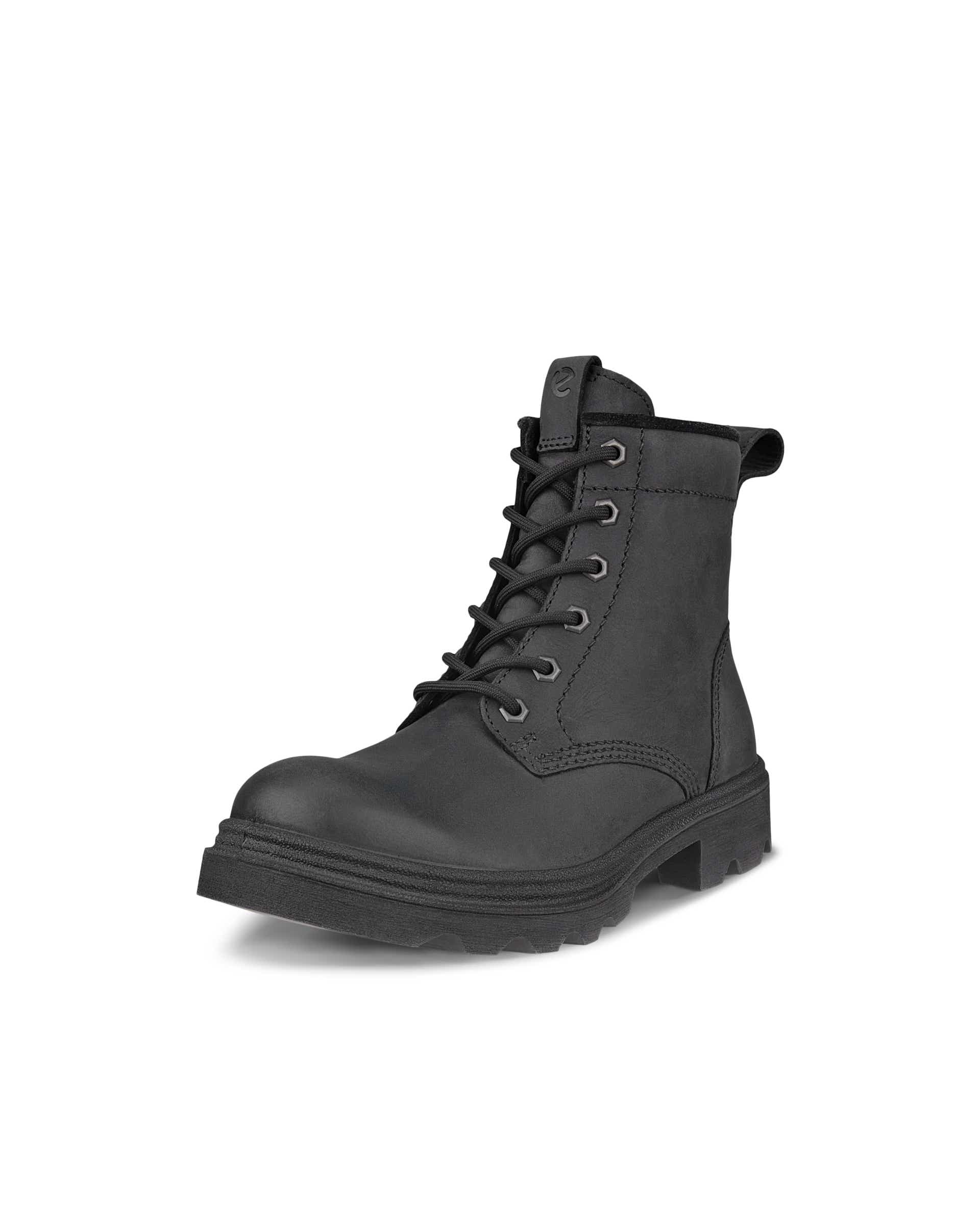 ECCO Grainer ウィメンズ ヌバックウォータープルーフレースアップブーツ - ブラック - Main
