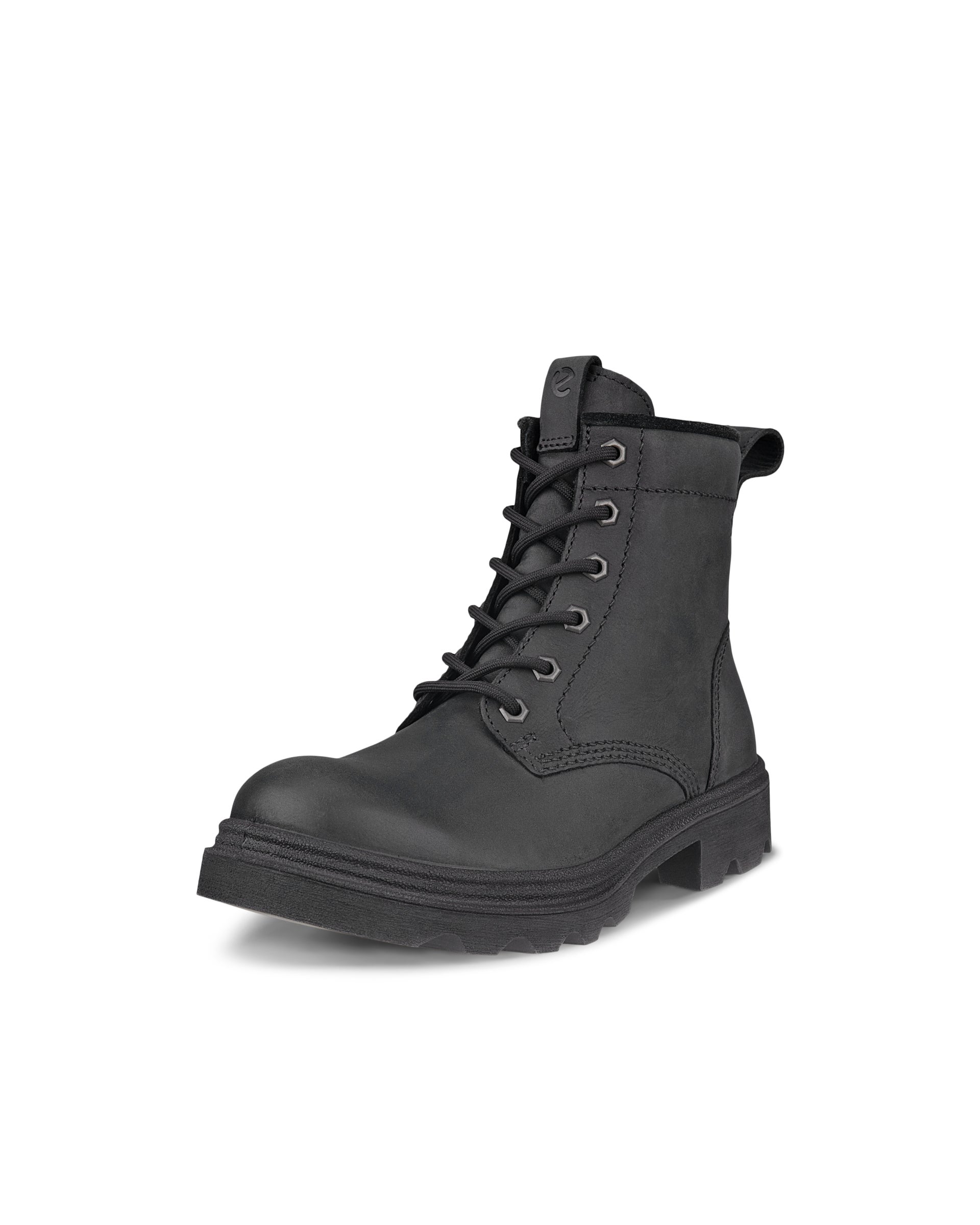 ECCO Grainer ウィメンズ ヌバックウォータープルーフレースアップブーツ - ブラック - Main