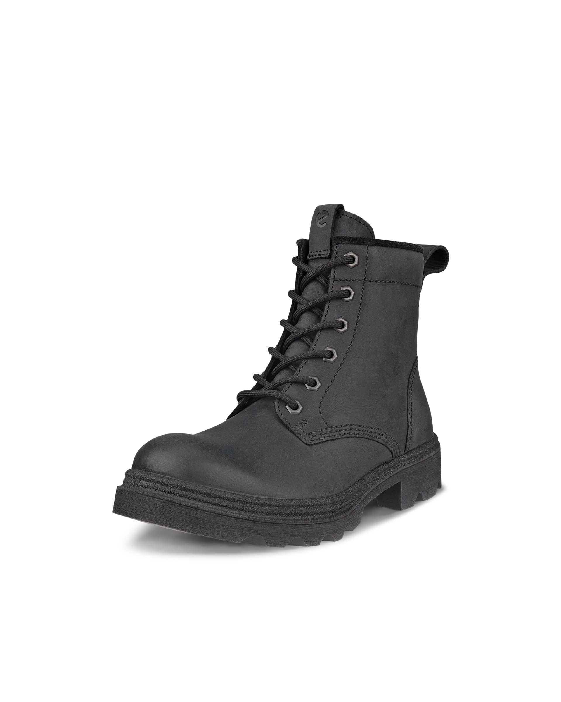 ECCO Grainer ウィメンズ ヌバックウォータープルーフレースアップブーツ - ブラック - Main