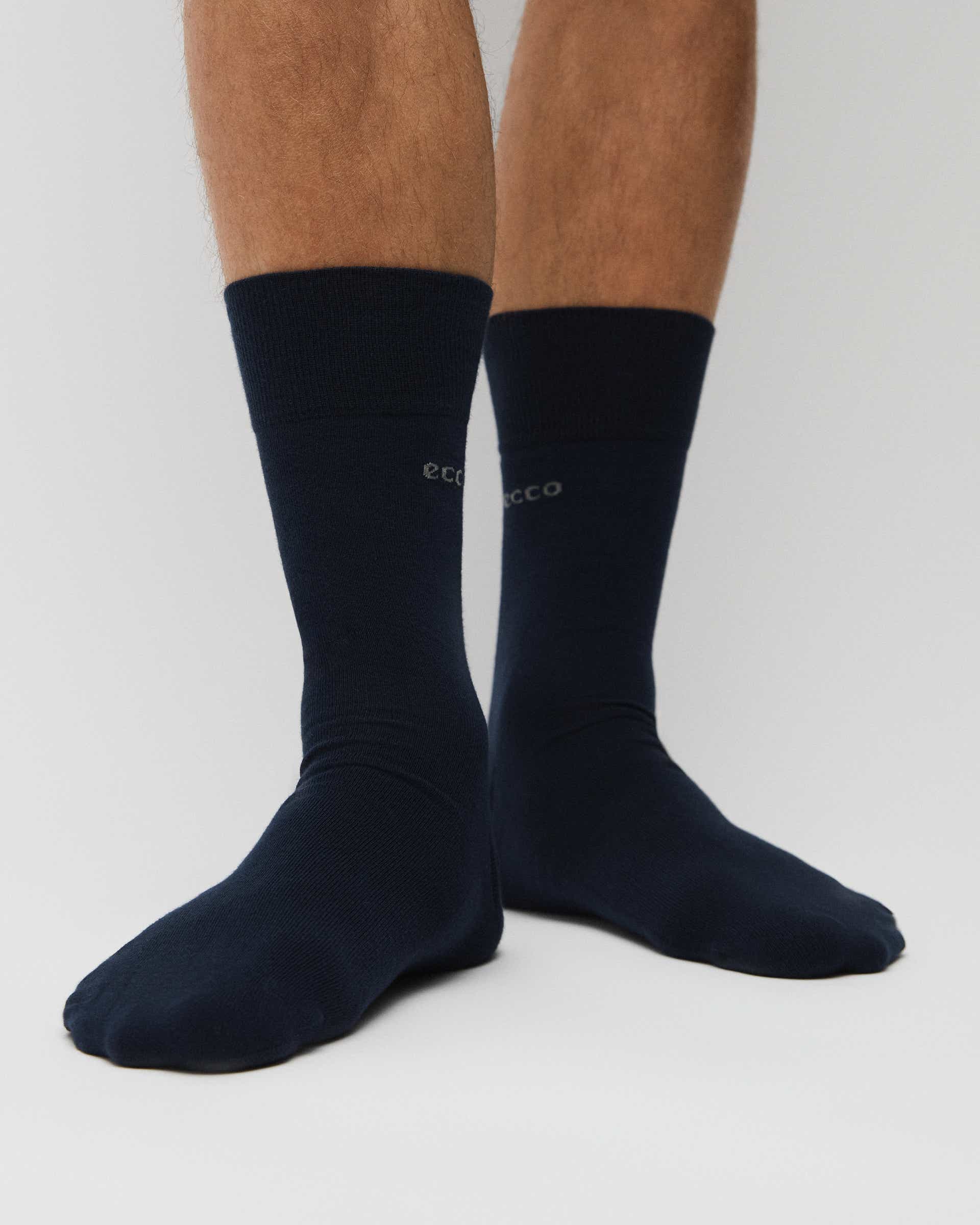 Unisexowe skarpetki średniej długości ECCO® Longlife - Niebieski - Lifestyle image-1