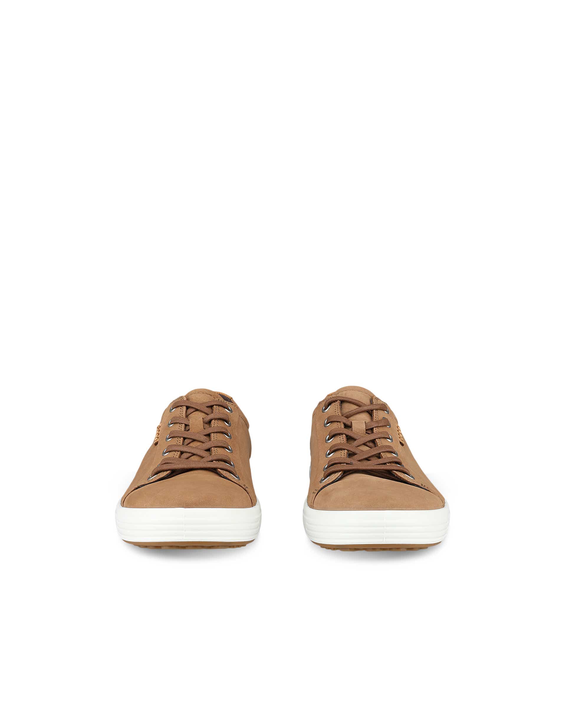 Pánské nubukové tenisky ECCO® Soft 7 - Hnědá - Front pair
