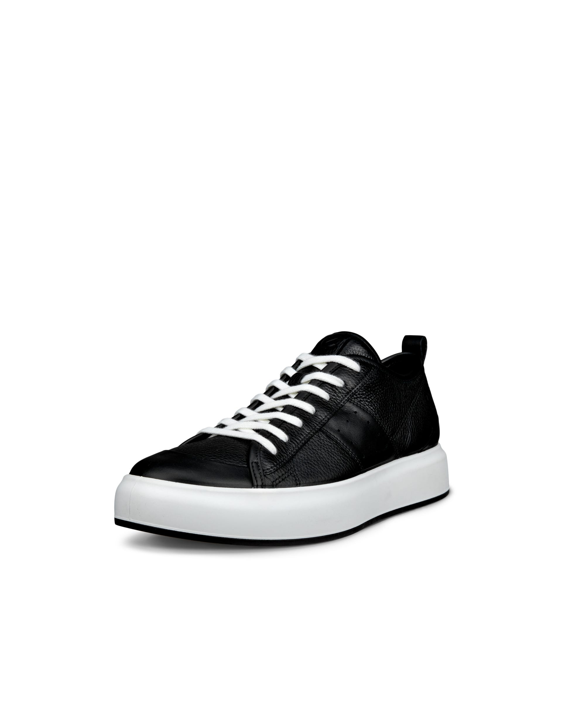 ECCO® Street Ace Herren Ledersneaker - Schwarz - Main