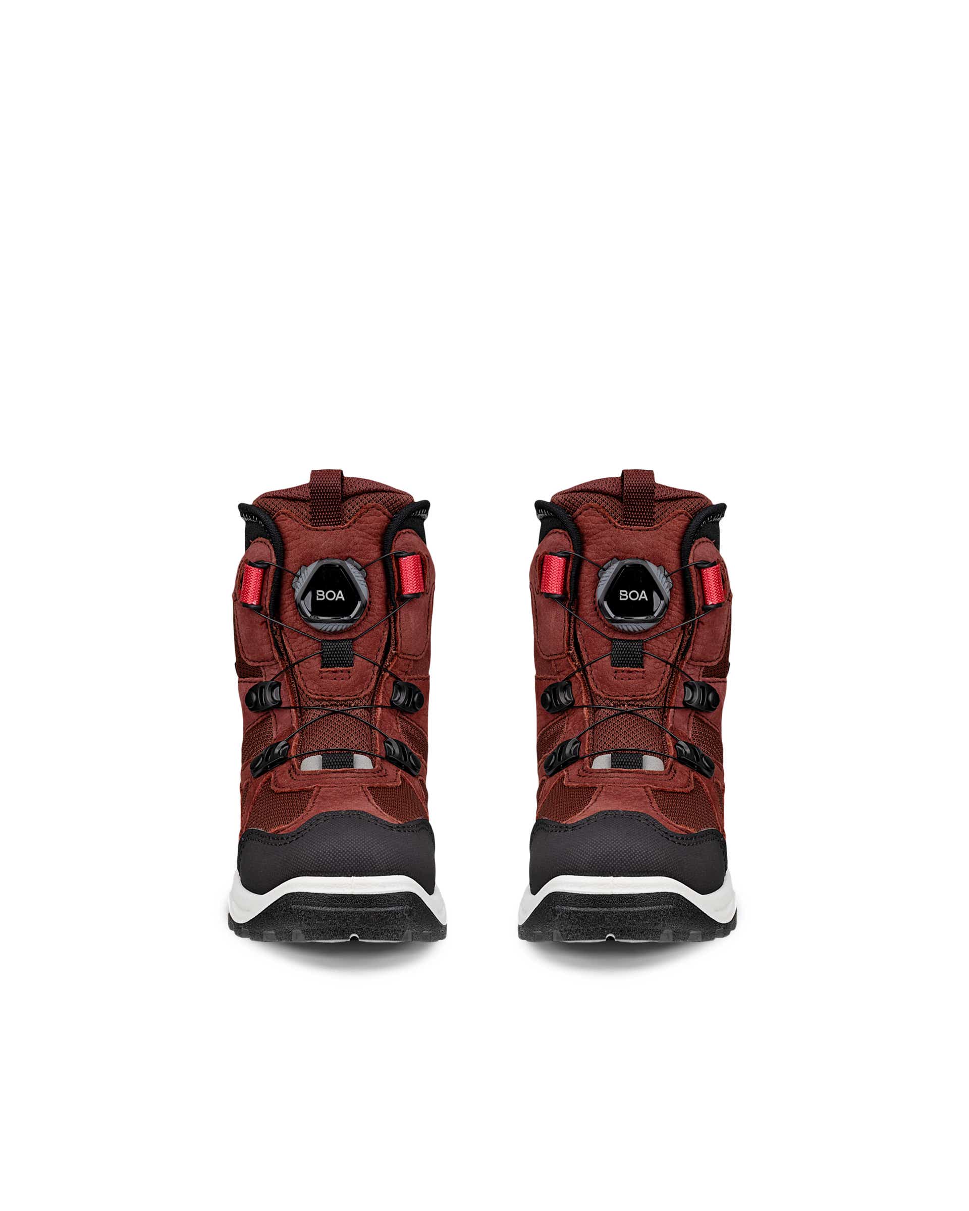 ECCO® Snow Mountain Kinderen winterlaars van nubuck met Gore-Tex - Rood - Front pair