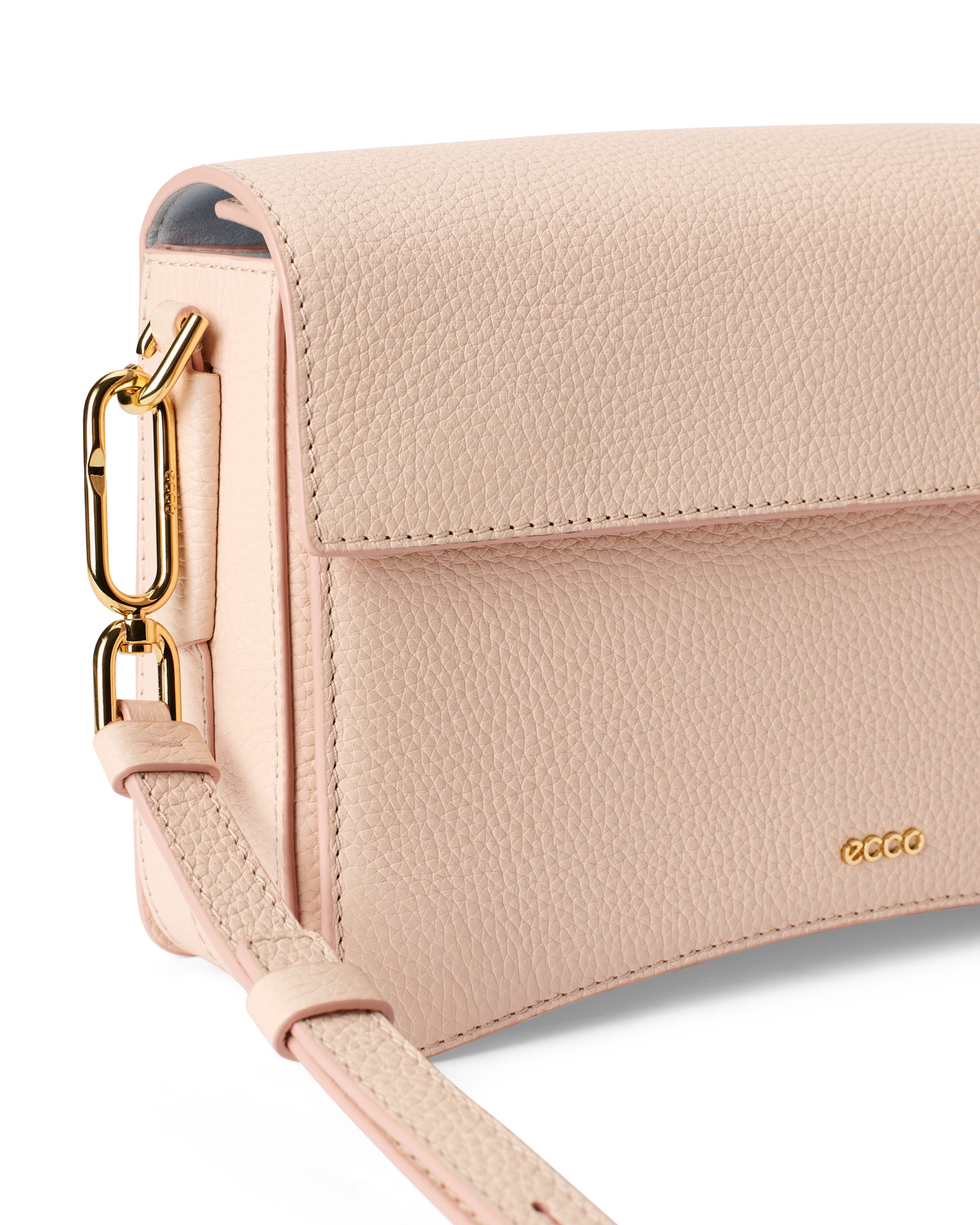 ECCO® PINCH leren crossbodytas - Roze - Detail-1