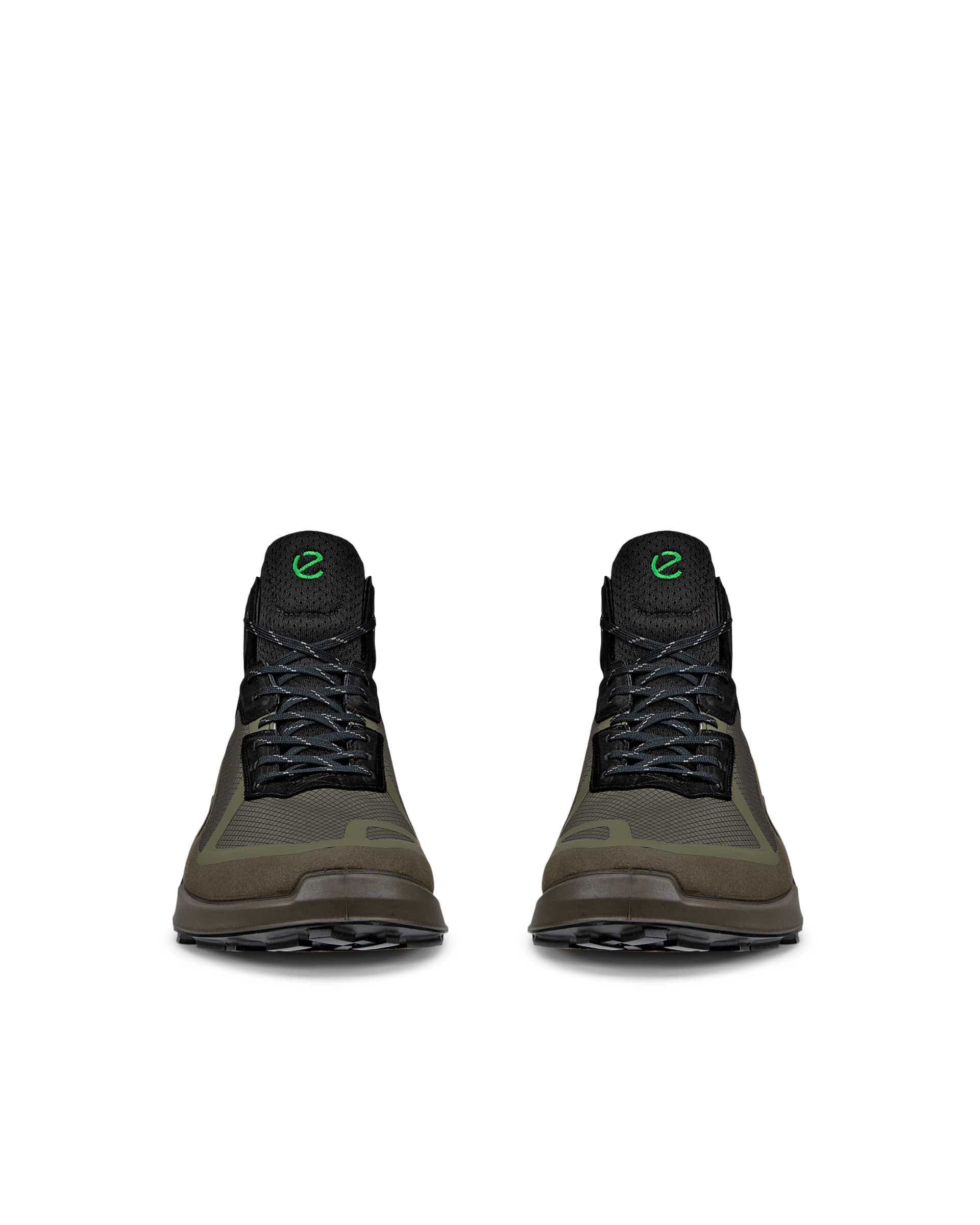 ECCO® Biom 2.1 X Mountain Hög hikingsko i textil med Gore-Tex herr - Grön - Front pair
