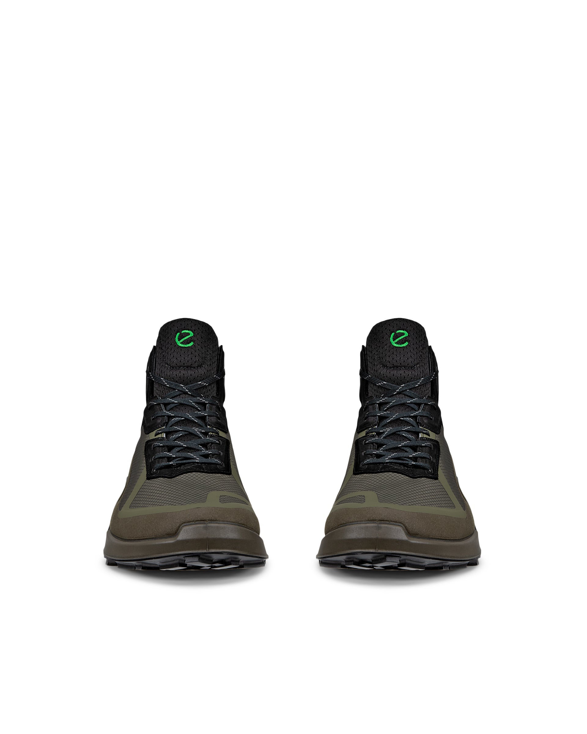 ECCO® Biom 2.1 X Mountain Hög hikingsko i textil med Gore-Tex herr - Grön - Front pair