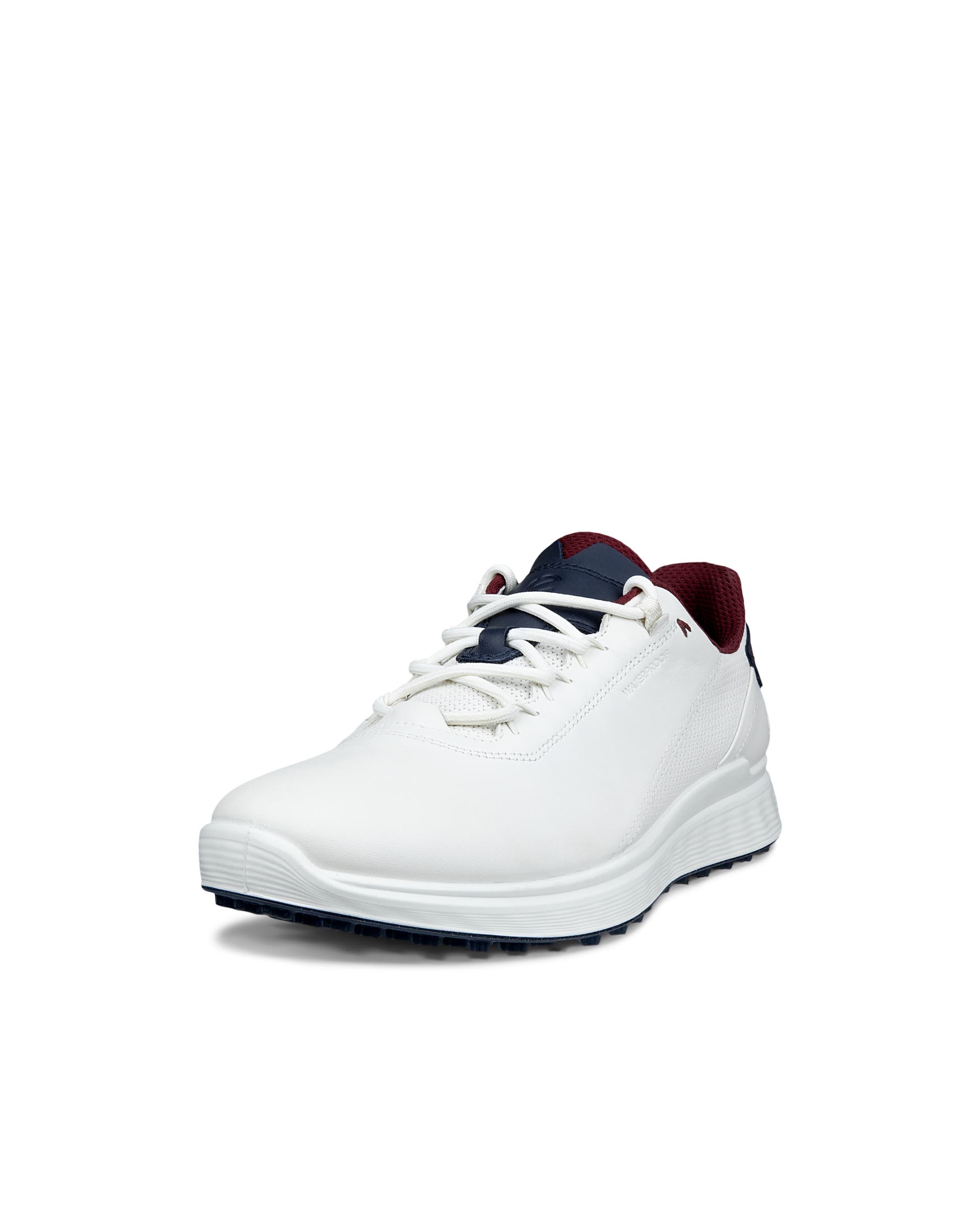 Men's ECCO® Golf S-Casual Leather Waterproof Golf Shoe - White - Main