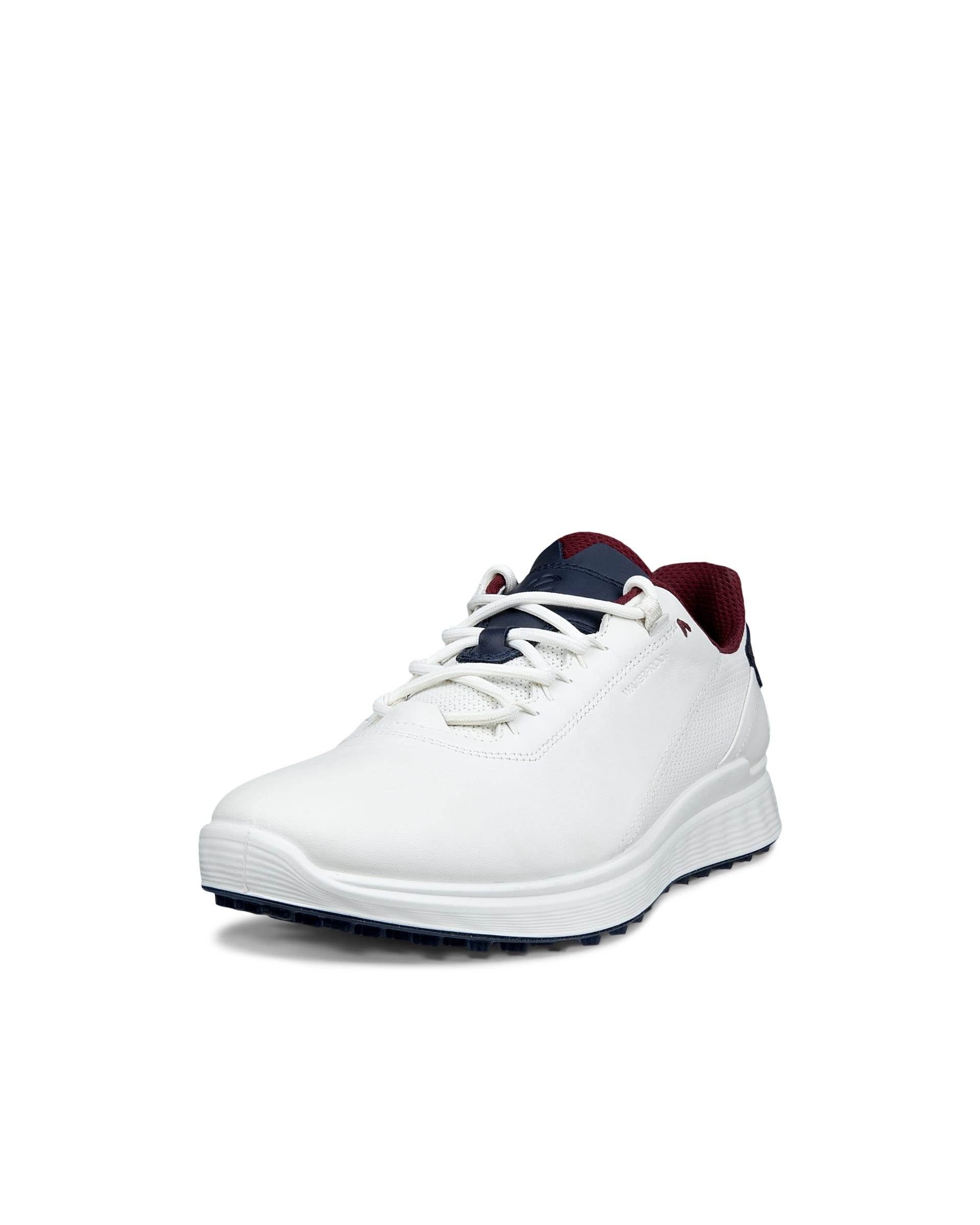Men's ECCO® Golf S-Casual Leather Waterproof Golf Shoe - White - Main