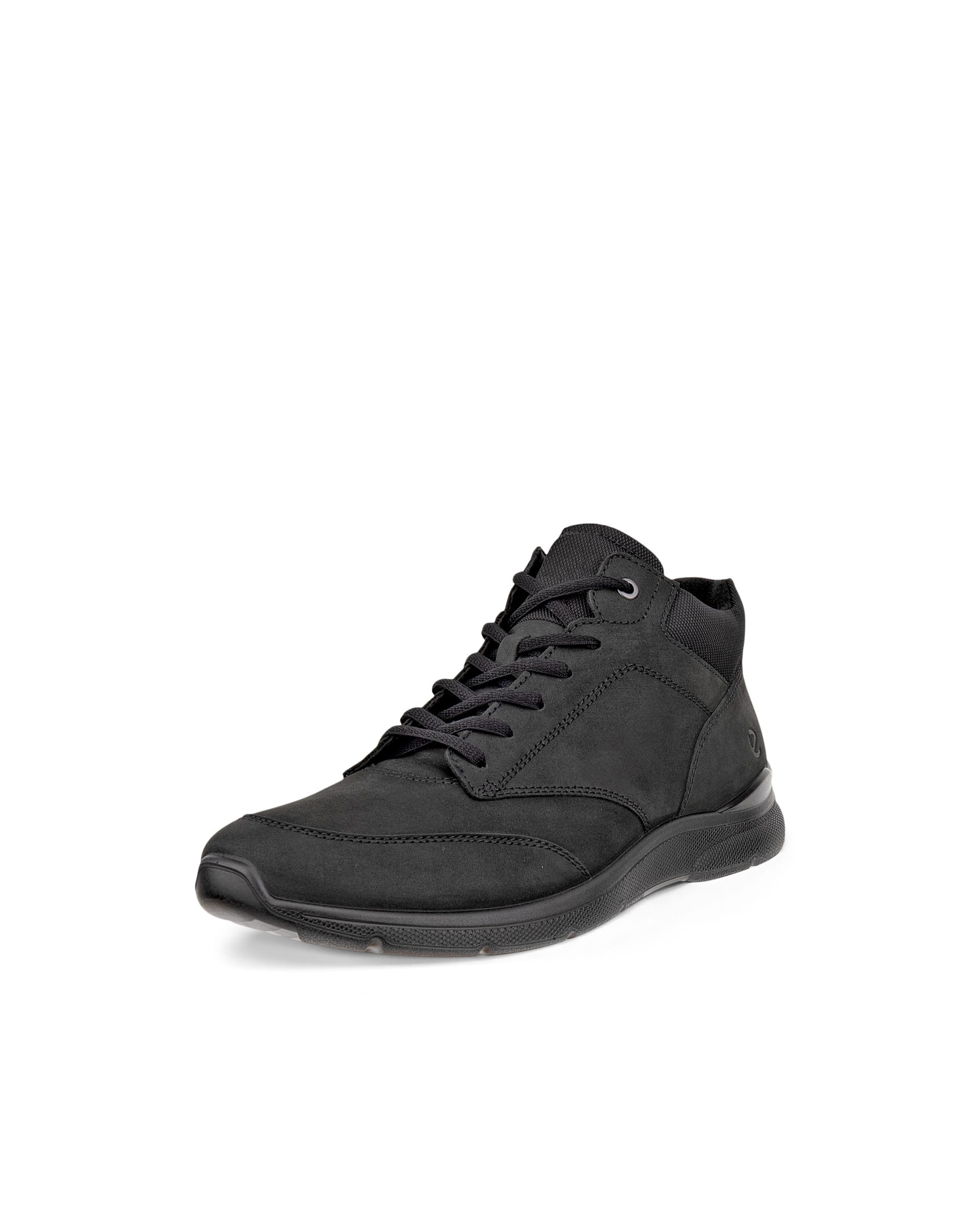 Men's ECCO® IRVING Nubuck Ankle Boot - Black - Outside