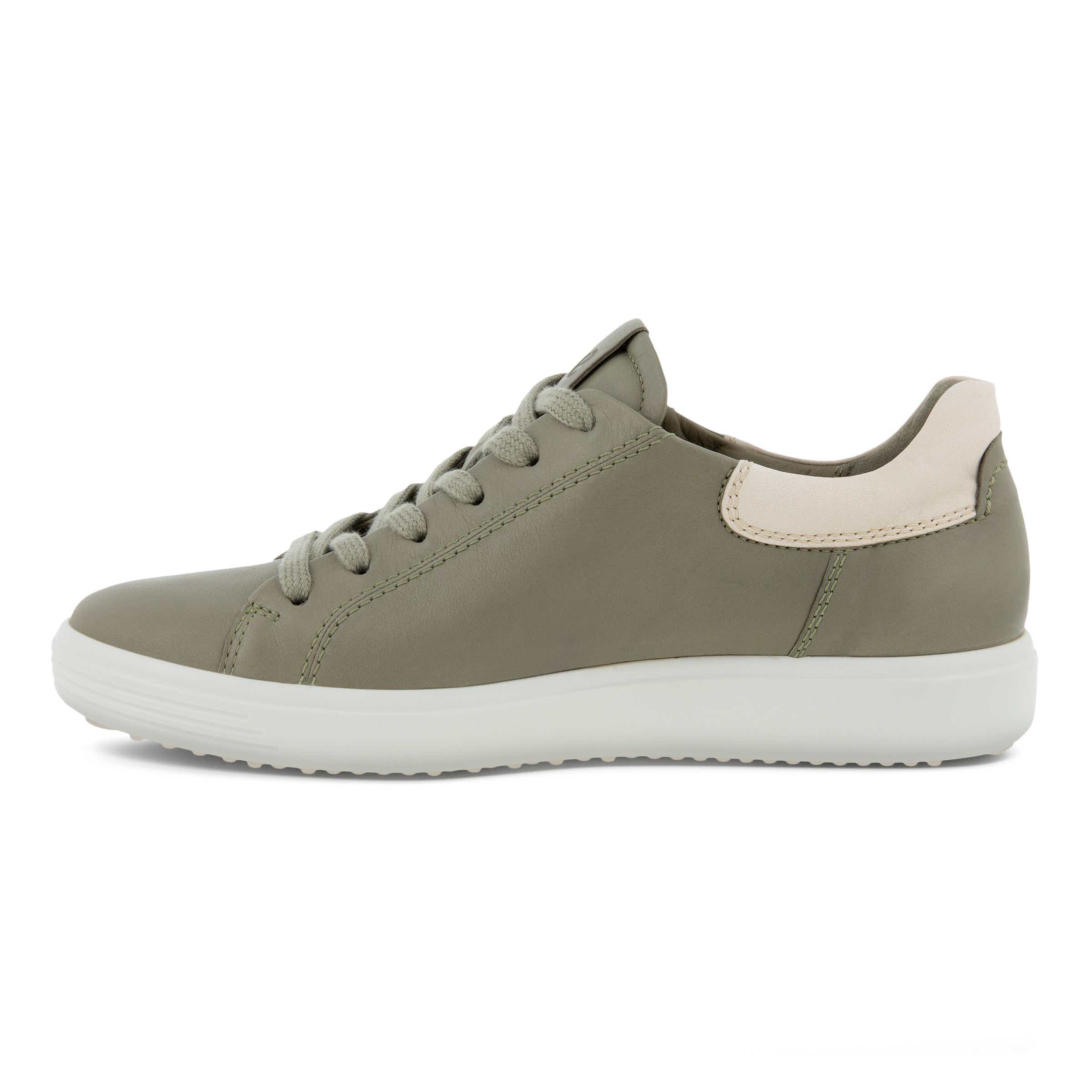 Women's ECCO® Soft 7 Leather Sneaker - Green - Inside