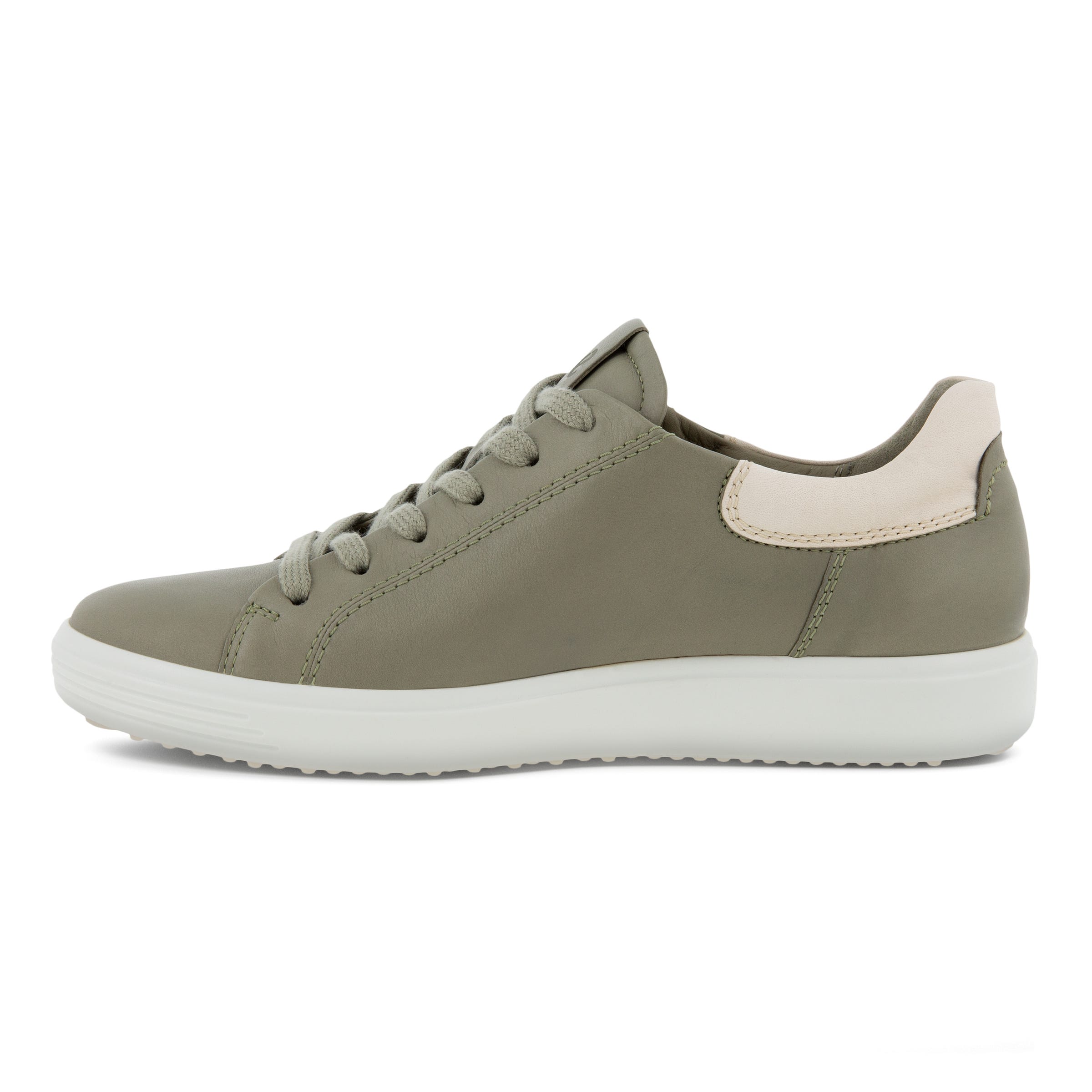 Women's ECCO® Soft 7 Leather Sneaker - Green - Inside