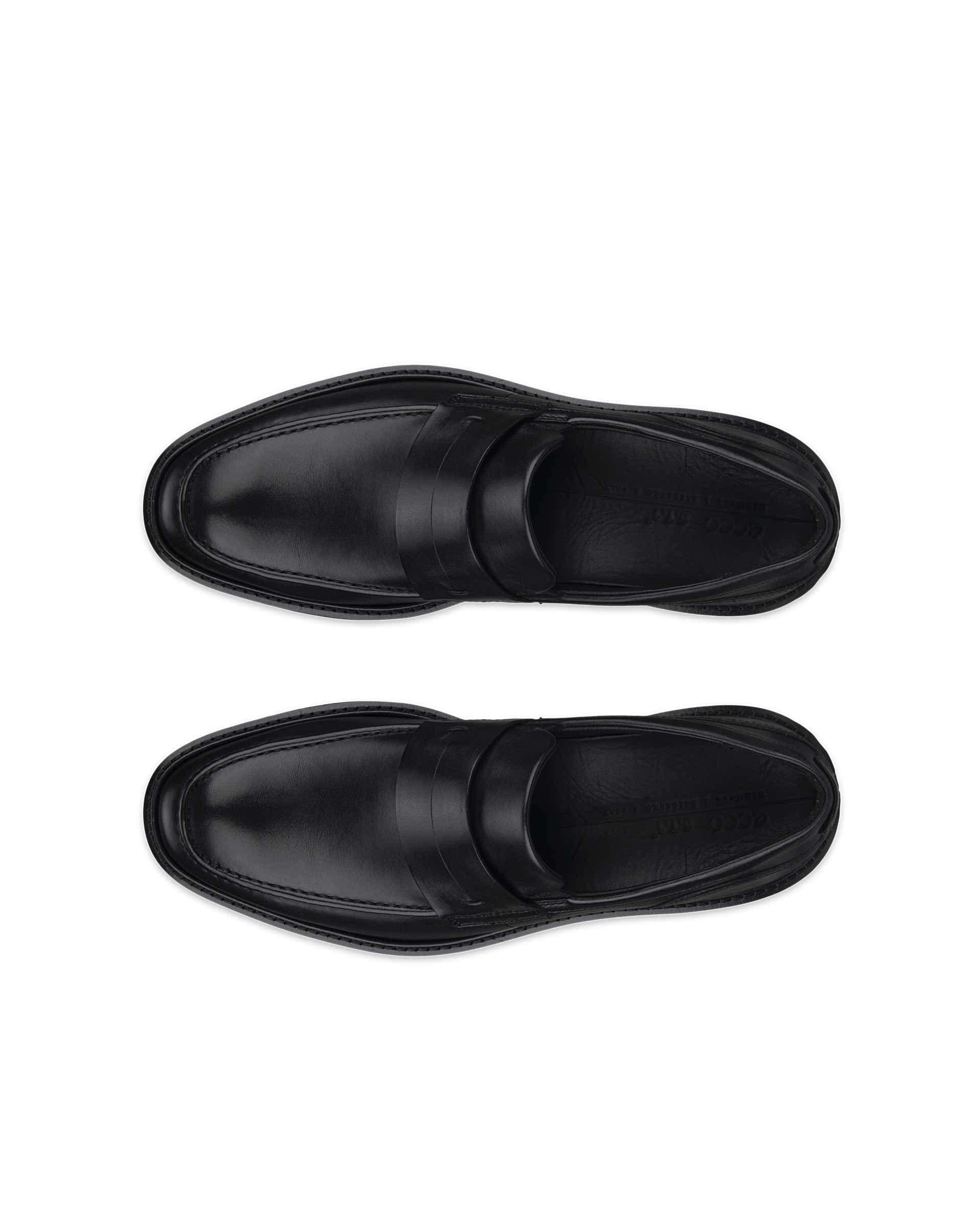 Men's ECCO® St.1 Hybrid Leather Loafer - Black - Top left pair
