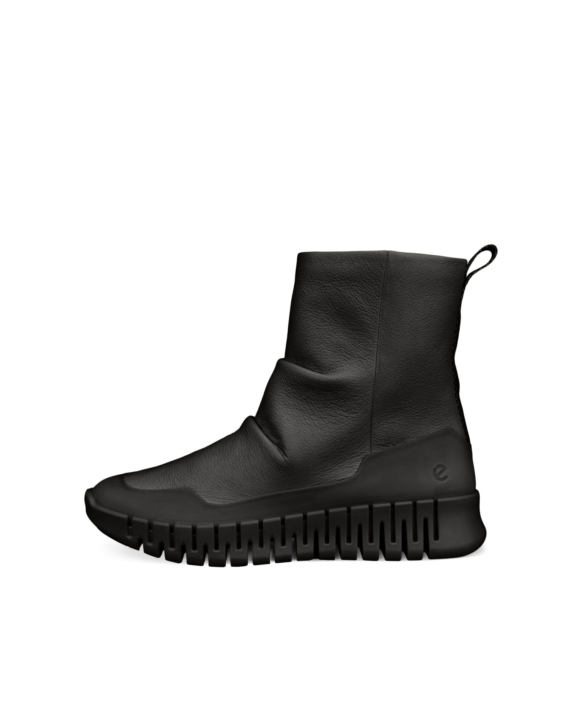 ECCO® Gruuv Dames halfhoge leren laars - Zwart - Outside