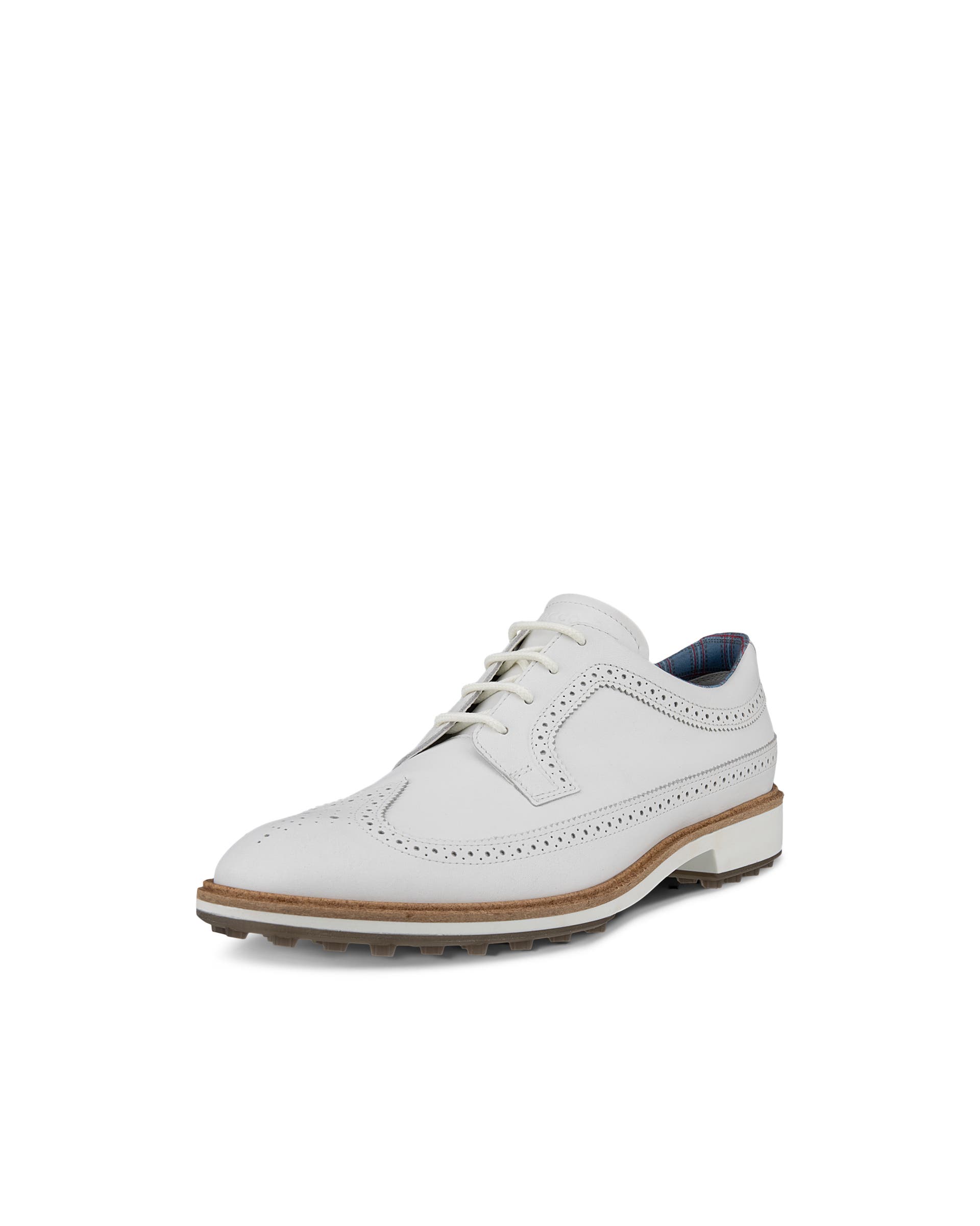 Men's ECCO® Golf Classic Hybrid (Kiltie Edition) Leather Golf Shoe - White - Main