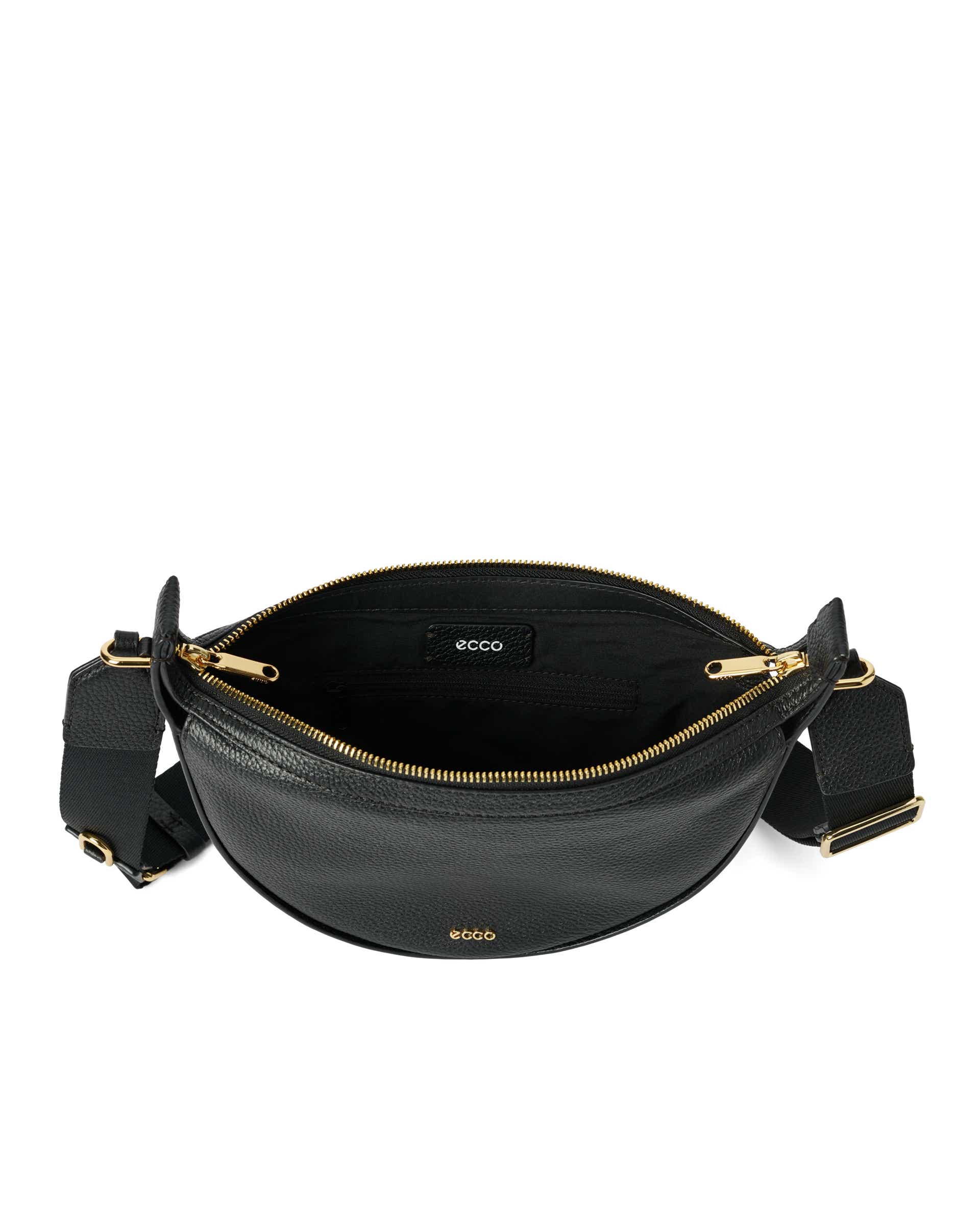 ECCO® Fortune Bag kožna torba na jedno rame - Crna - Inside