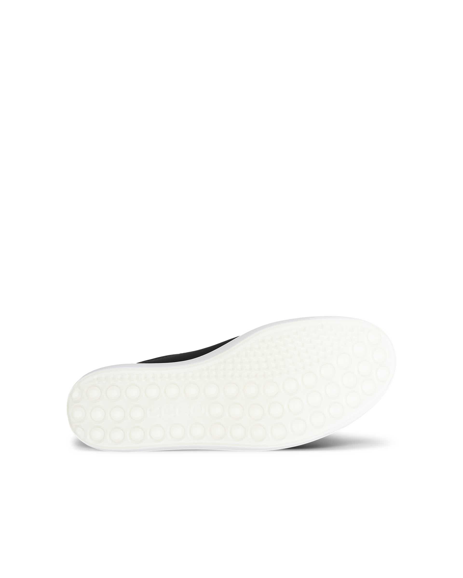 Women's ECCO® SOFT 7 Leather Trainer - Black - Sole