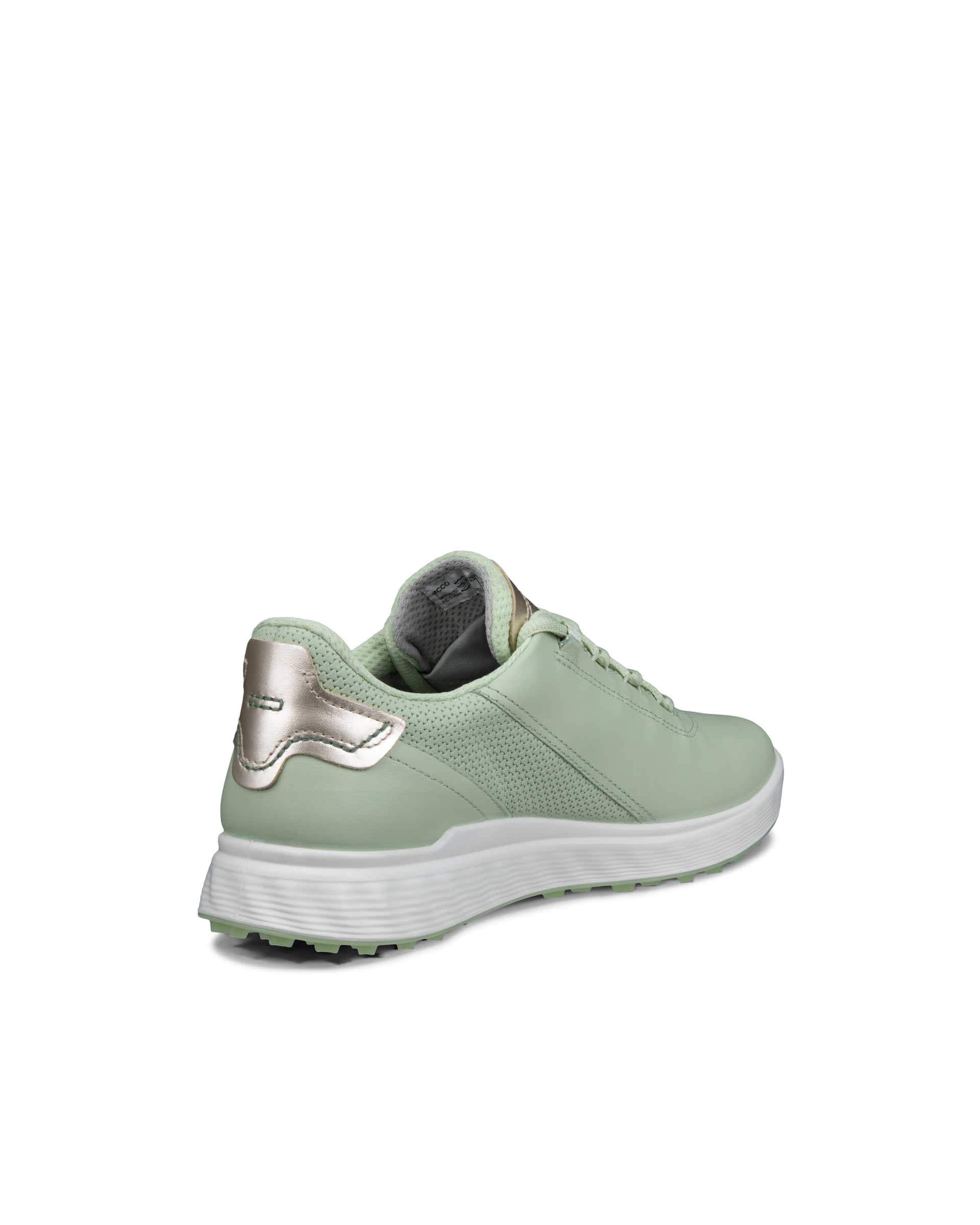 Women's ECCO® Golf S-Casual Leather Waterproof Golf Shoe - Green - Back