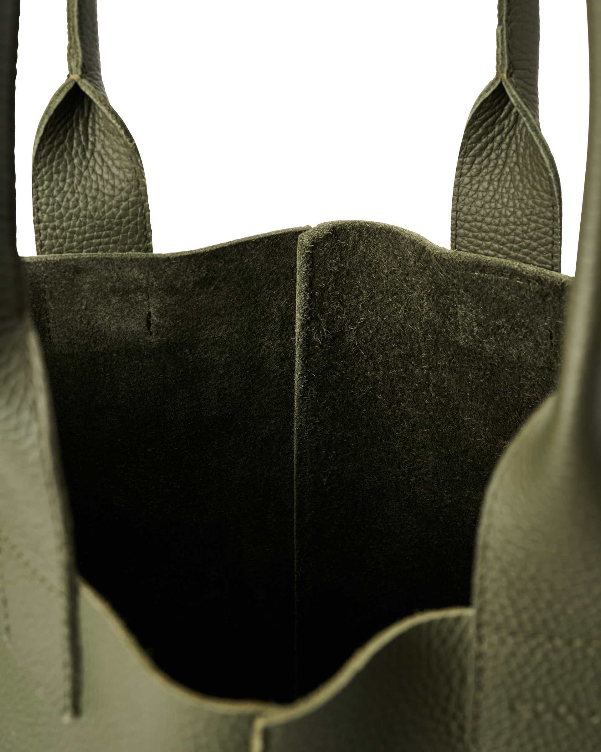 ECCO Tote Real Leather - Roheline - Inside