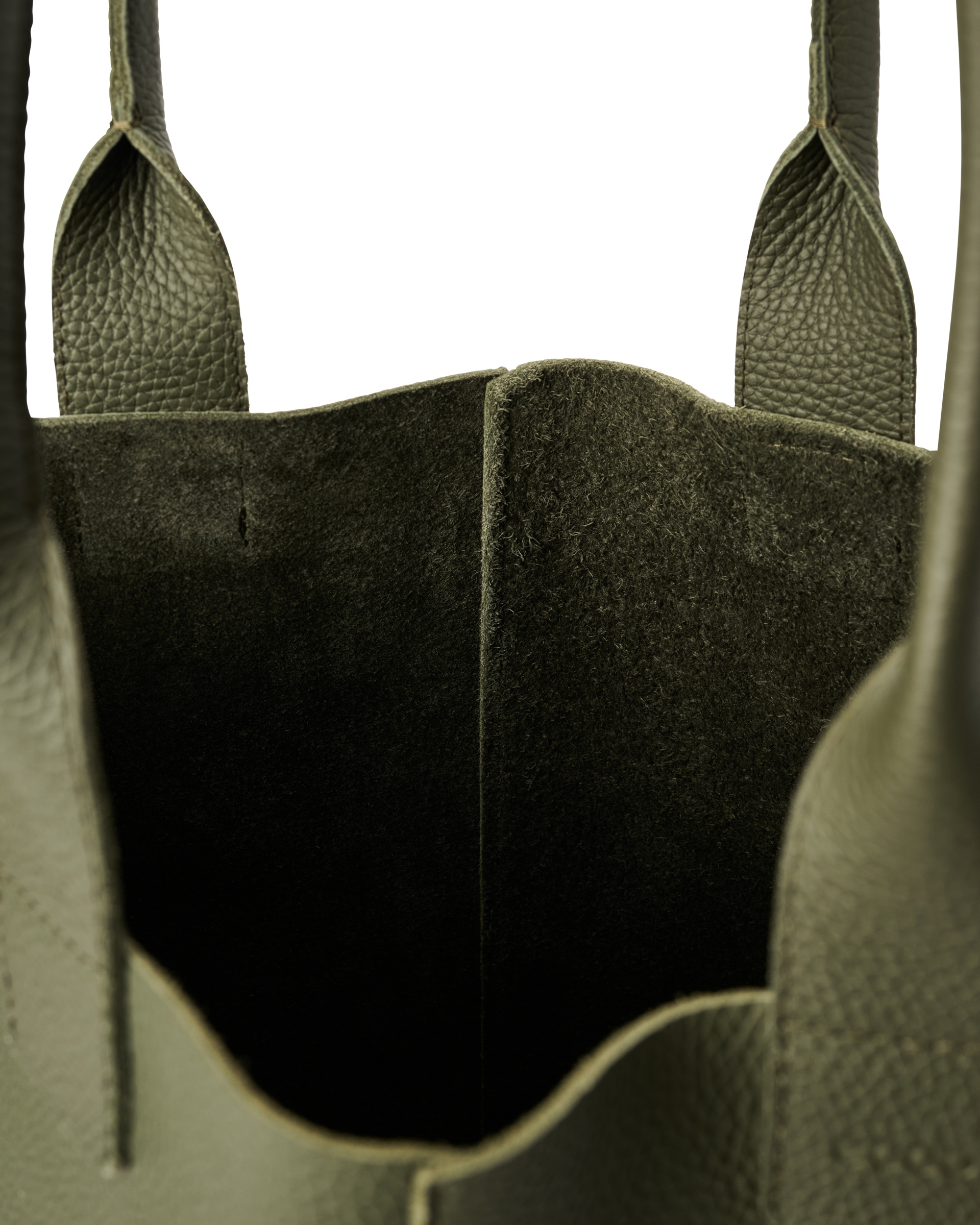 ECCO Tote Real Leather - Roheline - Inside