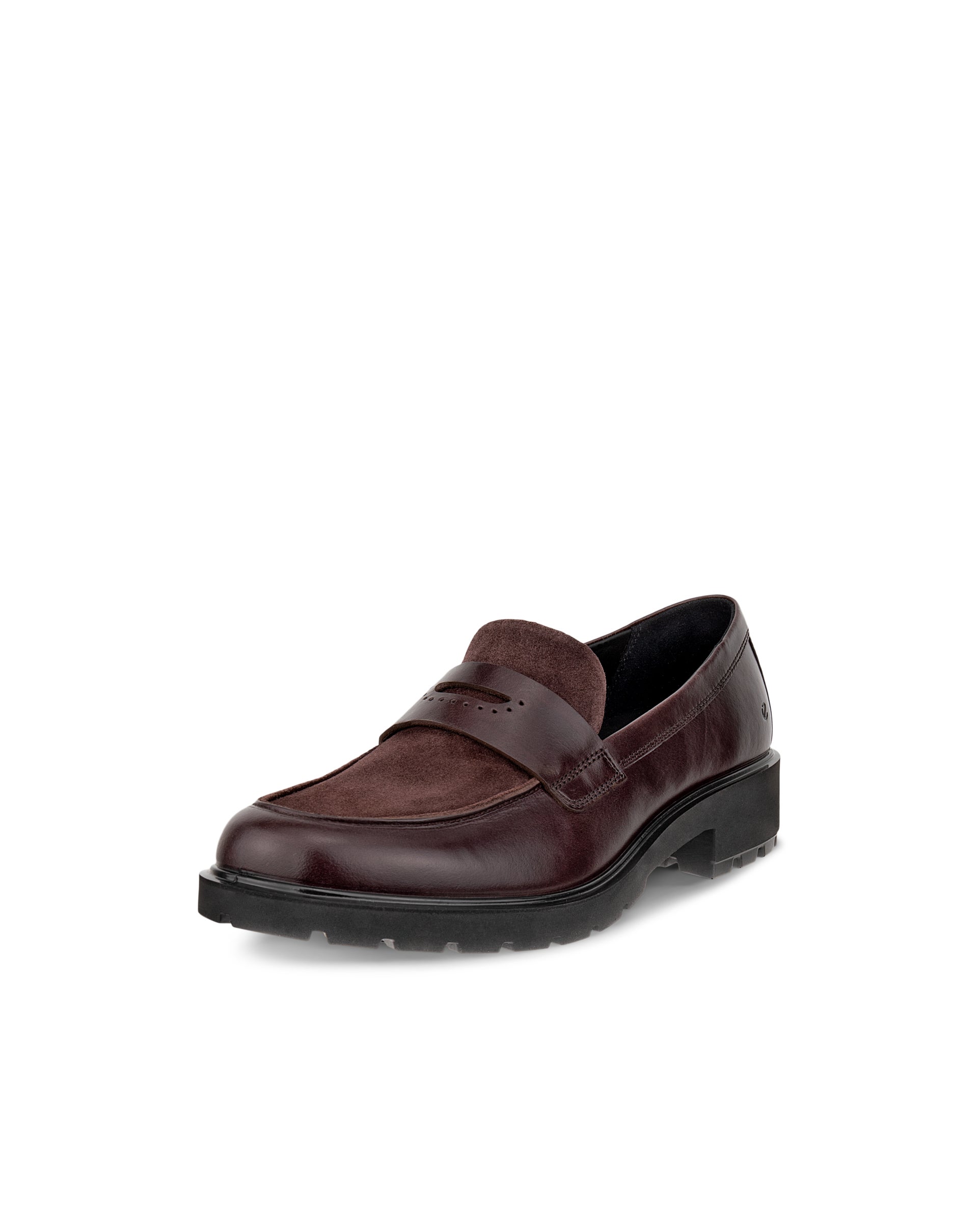 ECCO® METROPOLE VIENNA mocassins en cuir pour femme - Marron - Main
